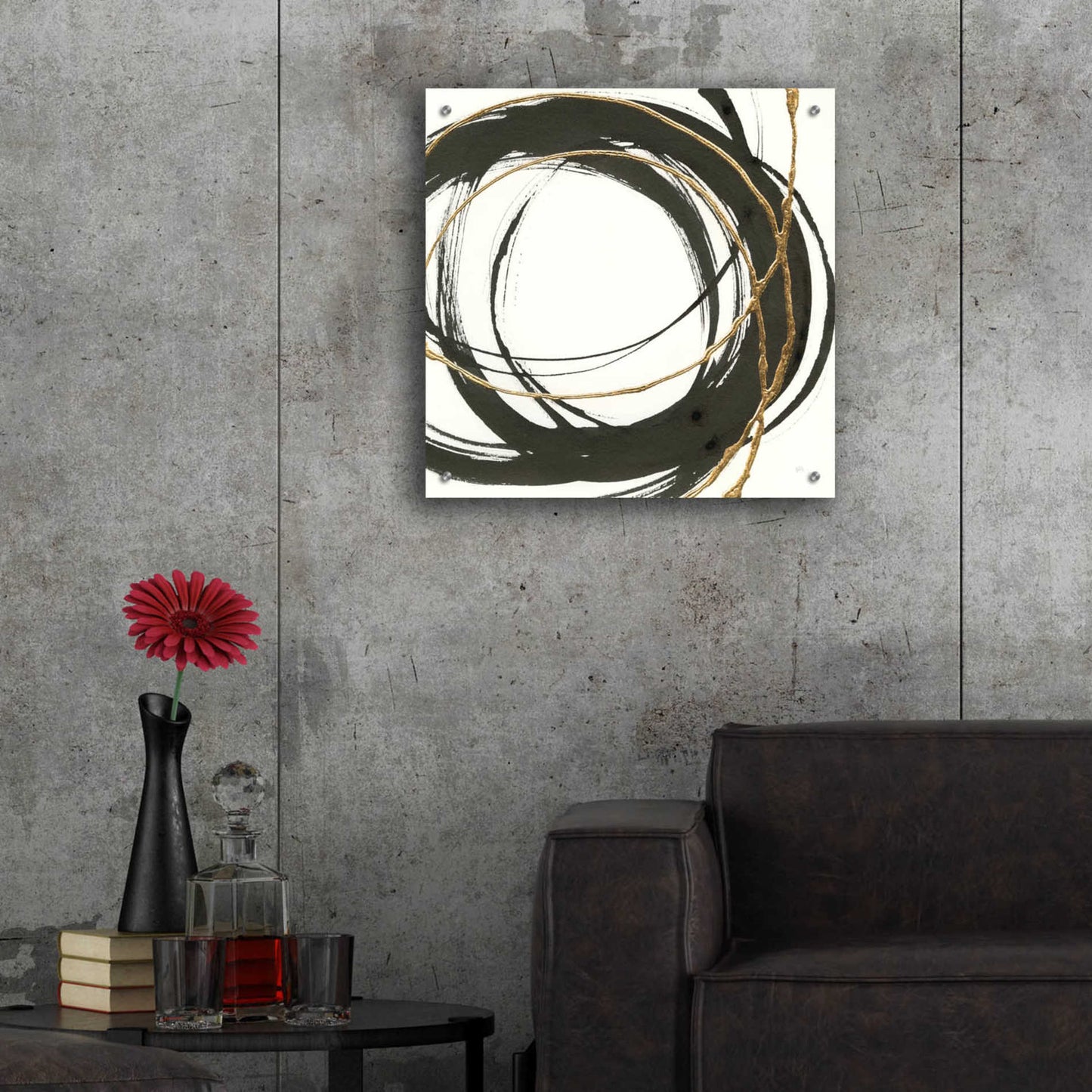 Epic Art  'Gilded Enso II' by Chris Paschke,24x24