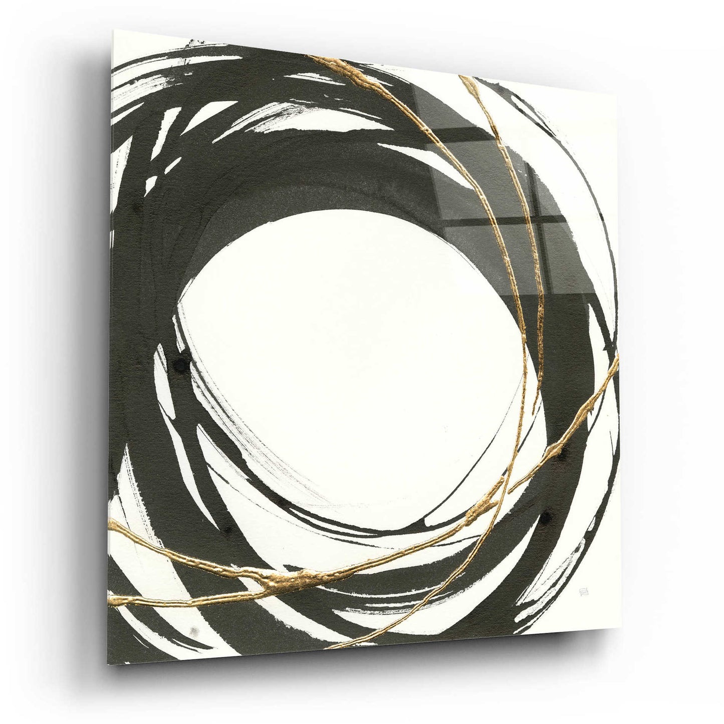 Epic Art  'Gilded Enso III' by Chris Paschke,12x12