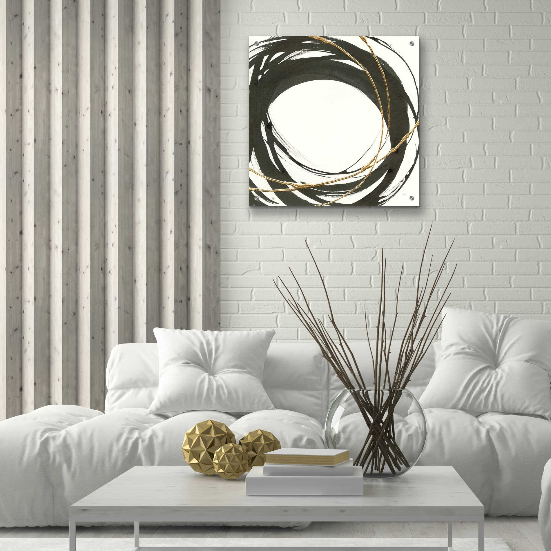 Epic Art  'Gilded Enso III' by Chris Paschke,24x24