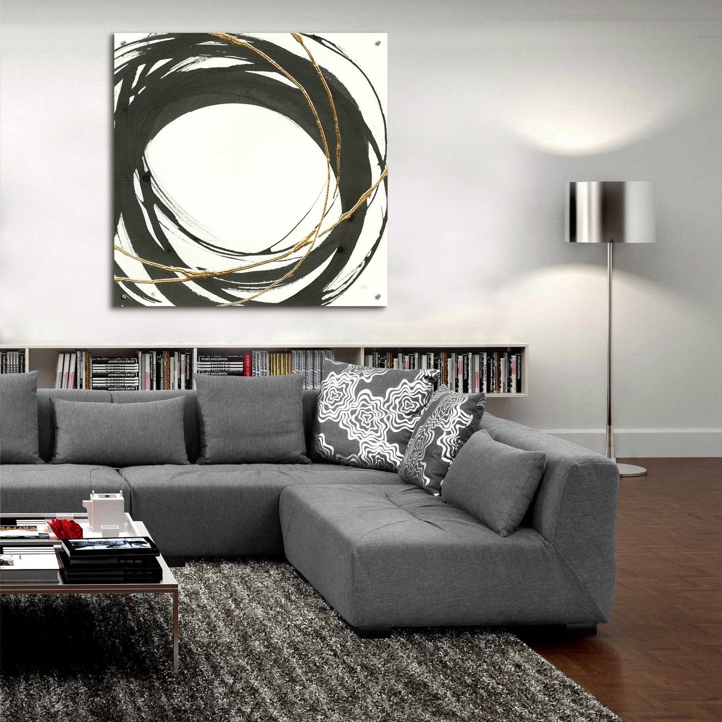 Epic Art  'Gilded Enso III' by Chris Paschke,36x36