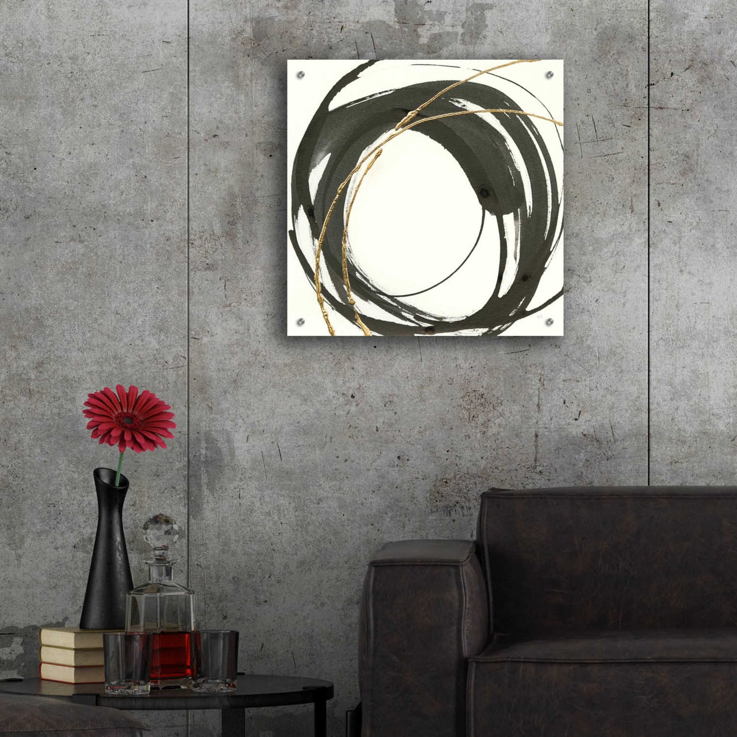 Epic Art  'Gilded Enso IV' by Chris Paschke,24x24