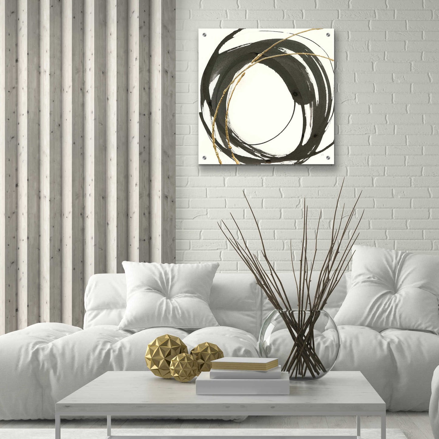 Epic Art  'Gilded Enso IV' by Chris Paschke,24x24