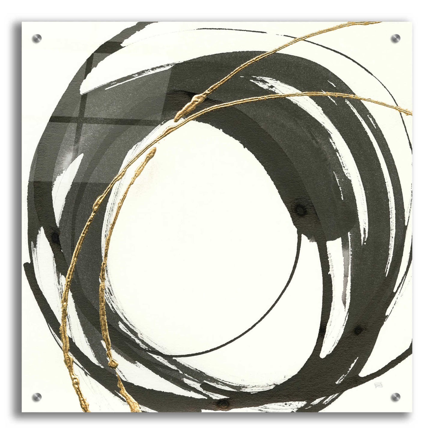 Epic Art  'Gilded Enso IV' by Chris Paschke,24x24