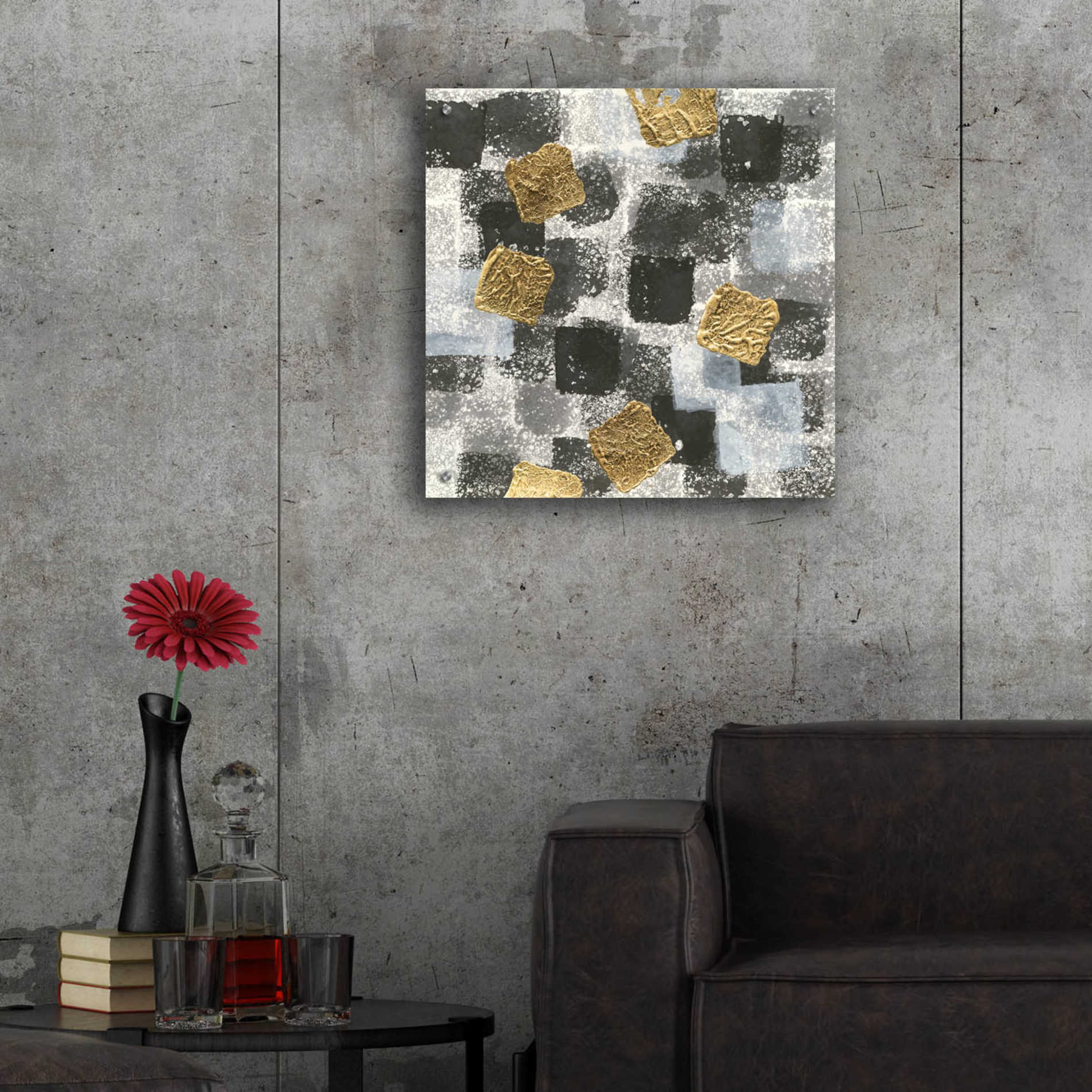 Epic Art  'Gold Squares III' by Chris Paschke,24x24