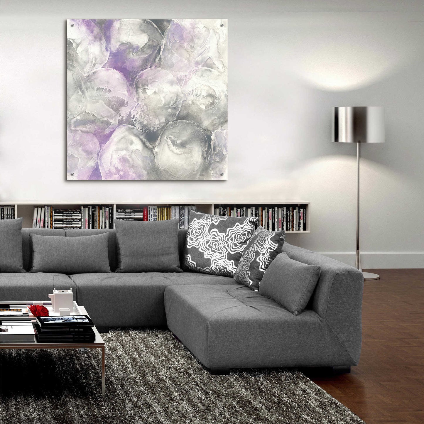 Epic Art  'Amethyst Circles II' by Chris Paschke,36x36