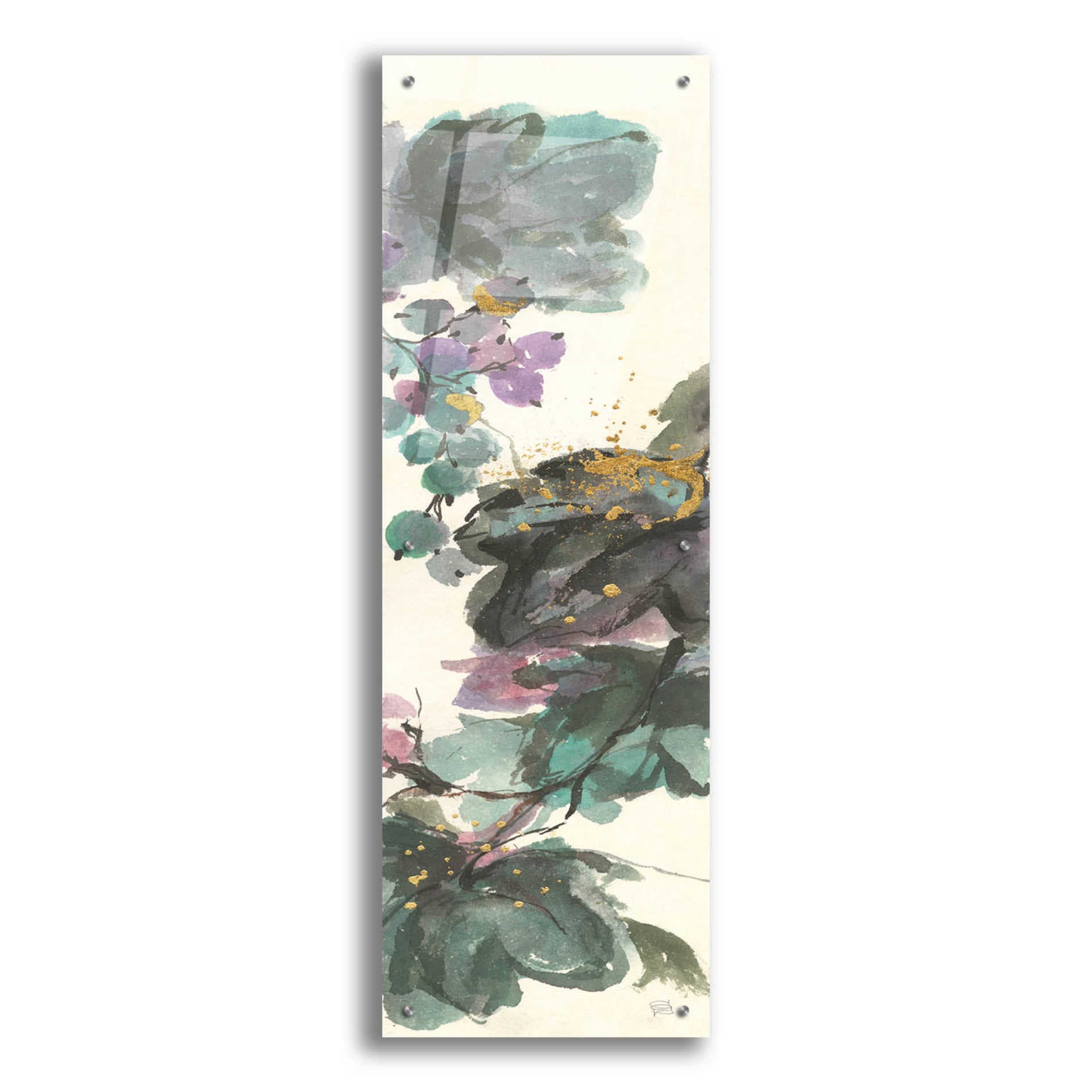 Epic Art  'Amethyst Grape Panel I' by Chris Paschke,16x48