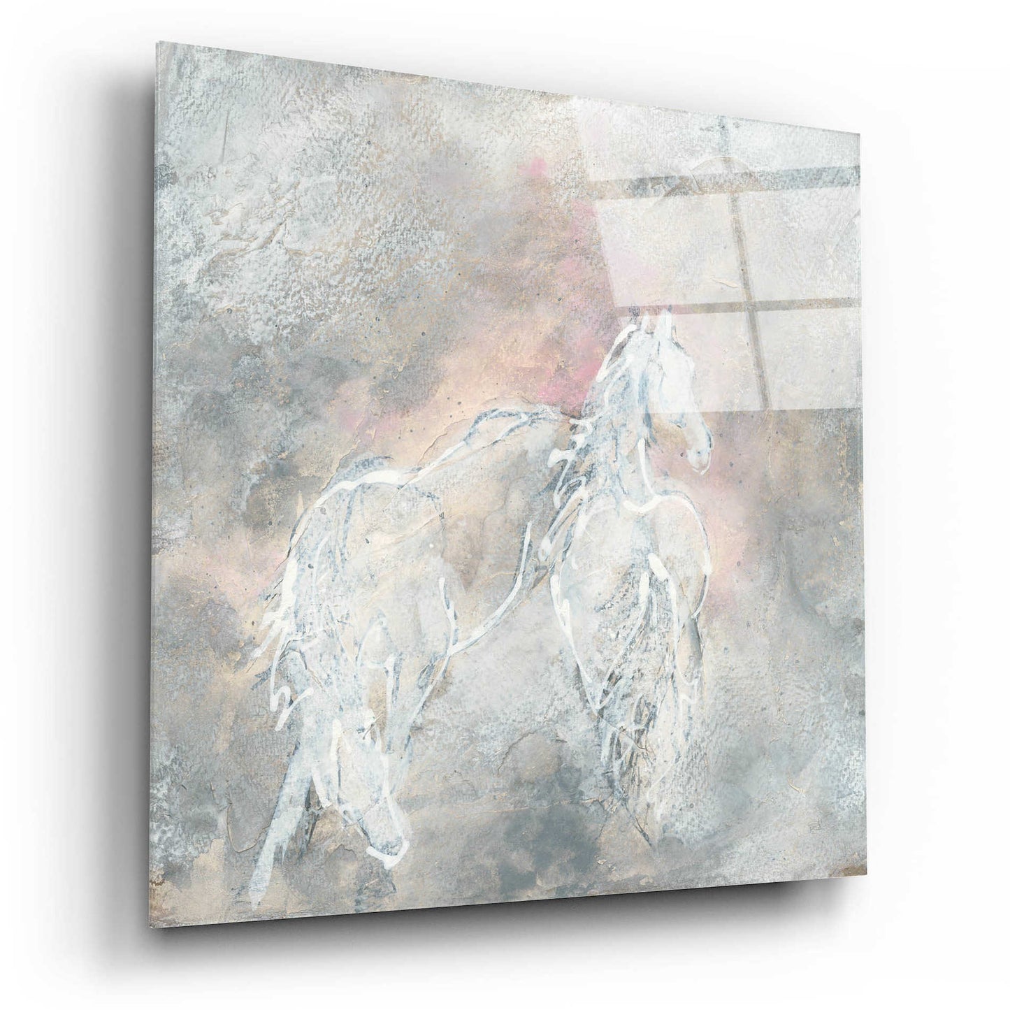 Epic Art  'Blush Horses II' by Chris Paschke,12x12