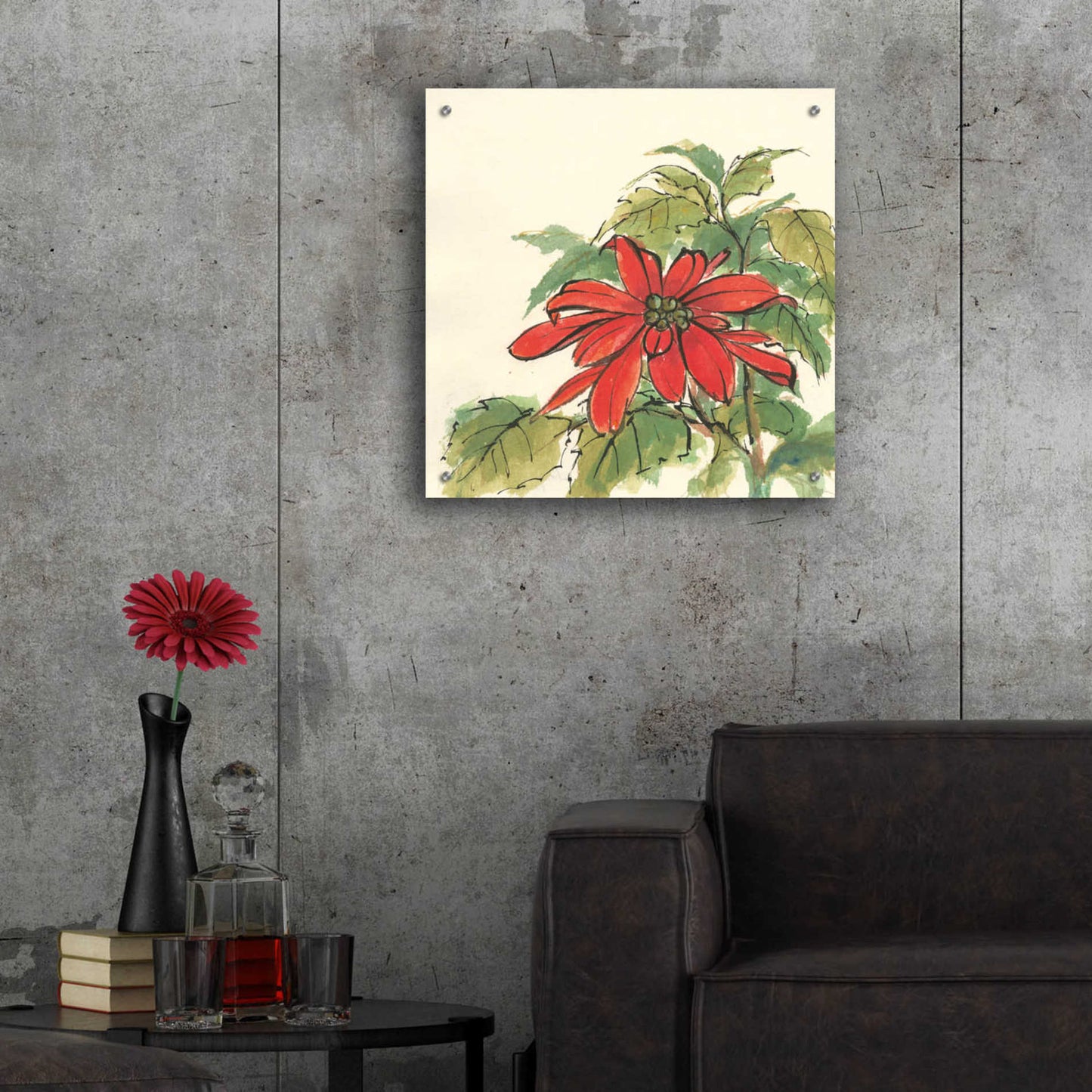 Epic Art  'Poinsettia I' by Chris Paschke,24x24