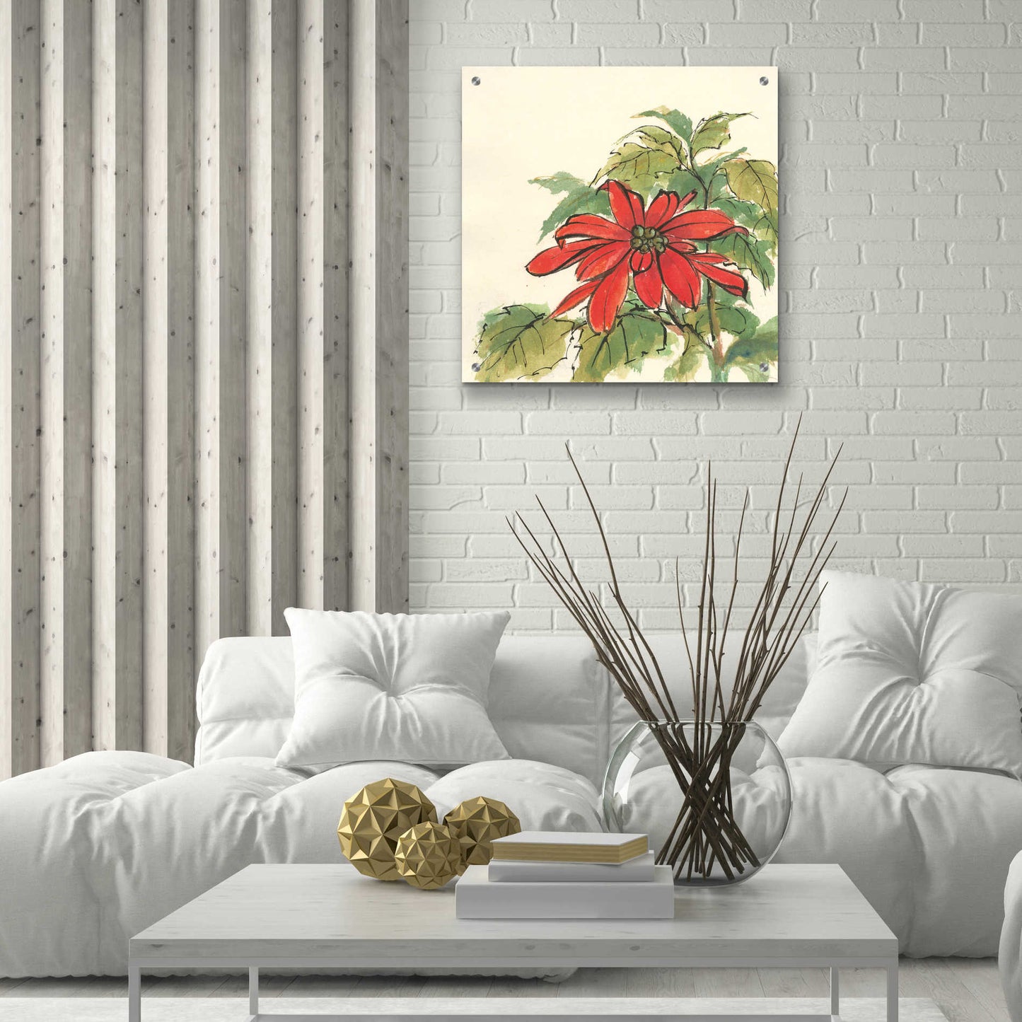 Epic Art  'Poinsettia I' by Chris Paschke,24x24