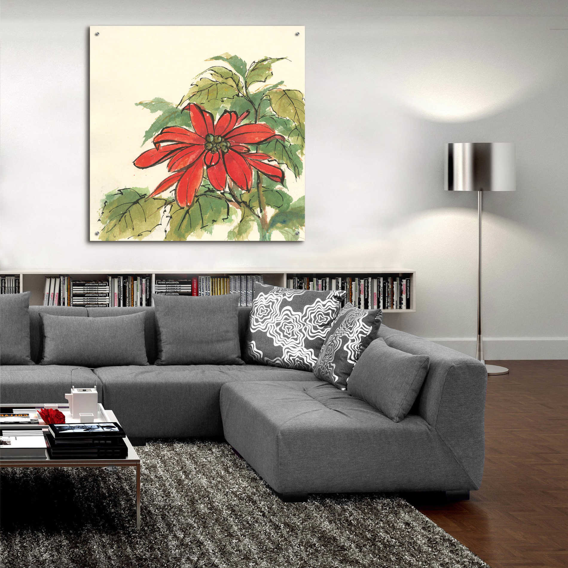 Epic Art  'Poinsettia I' by Chris Paschke,36x36