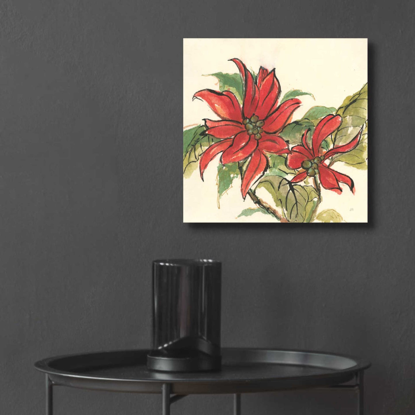 Epic Art  'Poinsettia II' by Chris Paschke,12x12