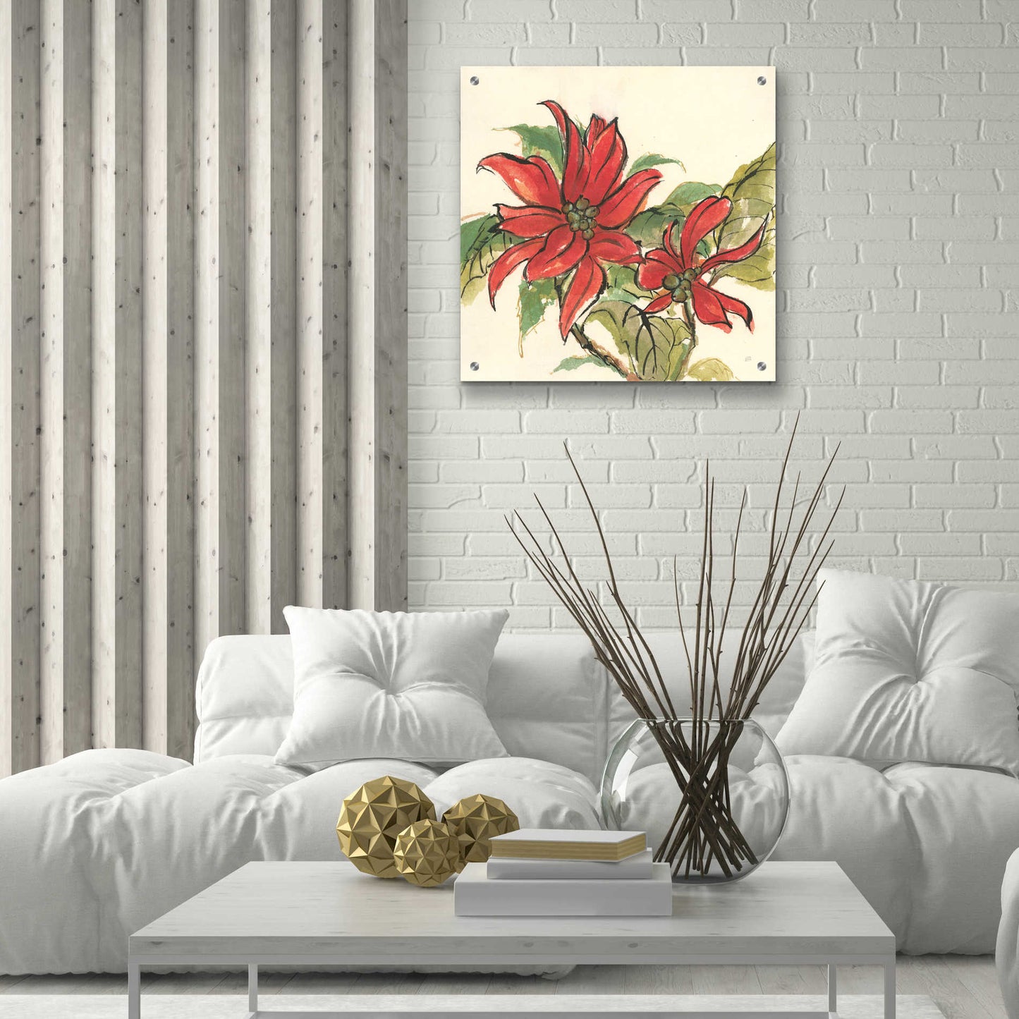 Epic Art  'Poinsettia II' by Chris Paschke,24x24