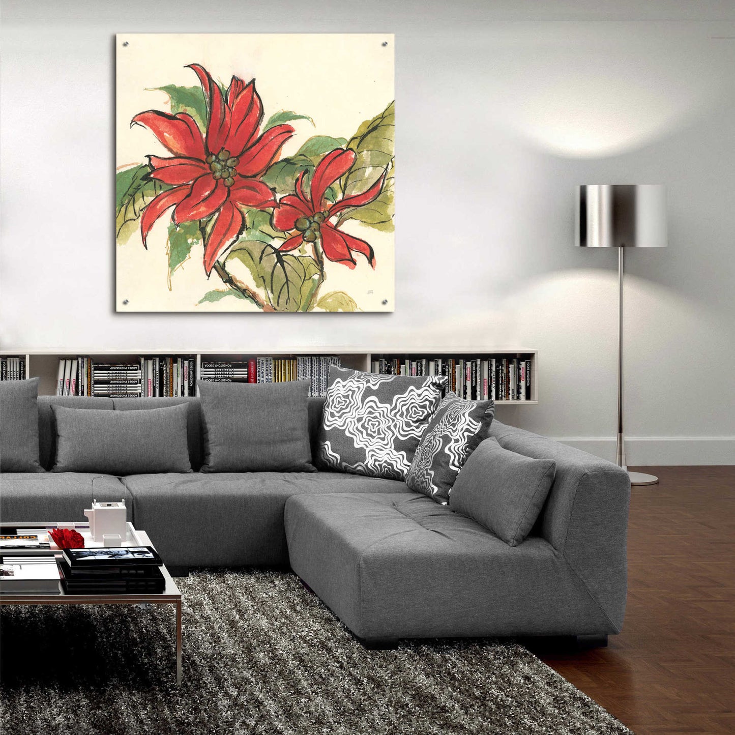 Epic Art  'Poinsettia II' by Chris Paschke,36x36