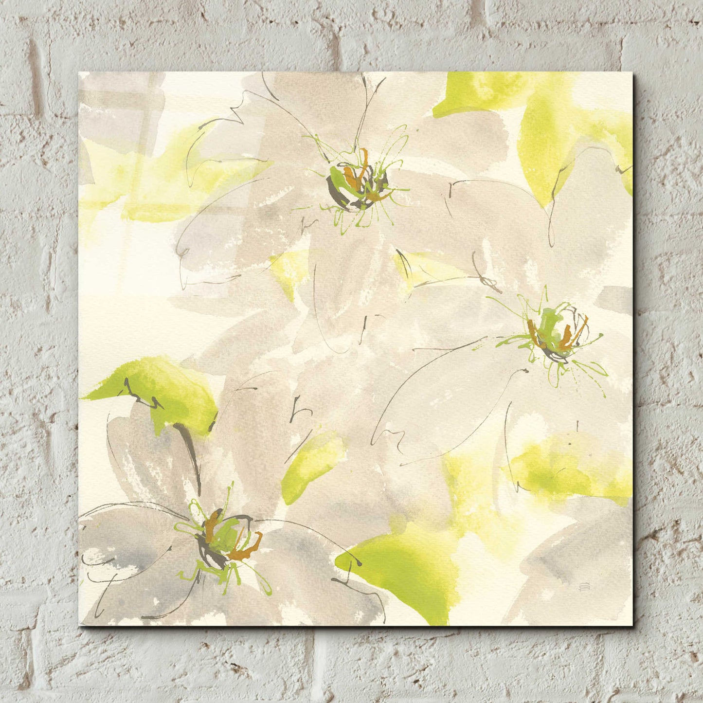 Epic Art  'Dancing Clematis I' by Chris Paschke,12x12