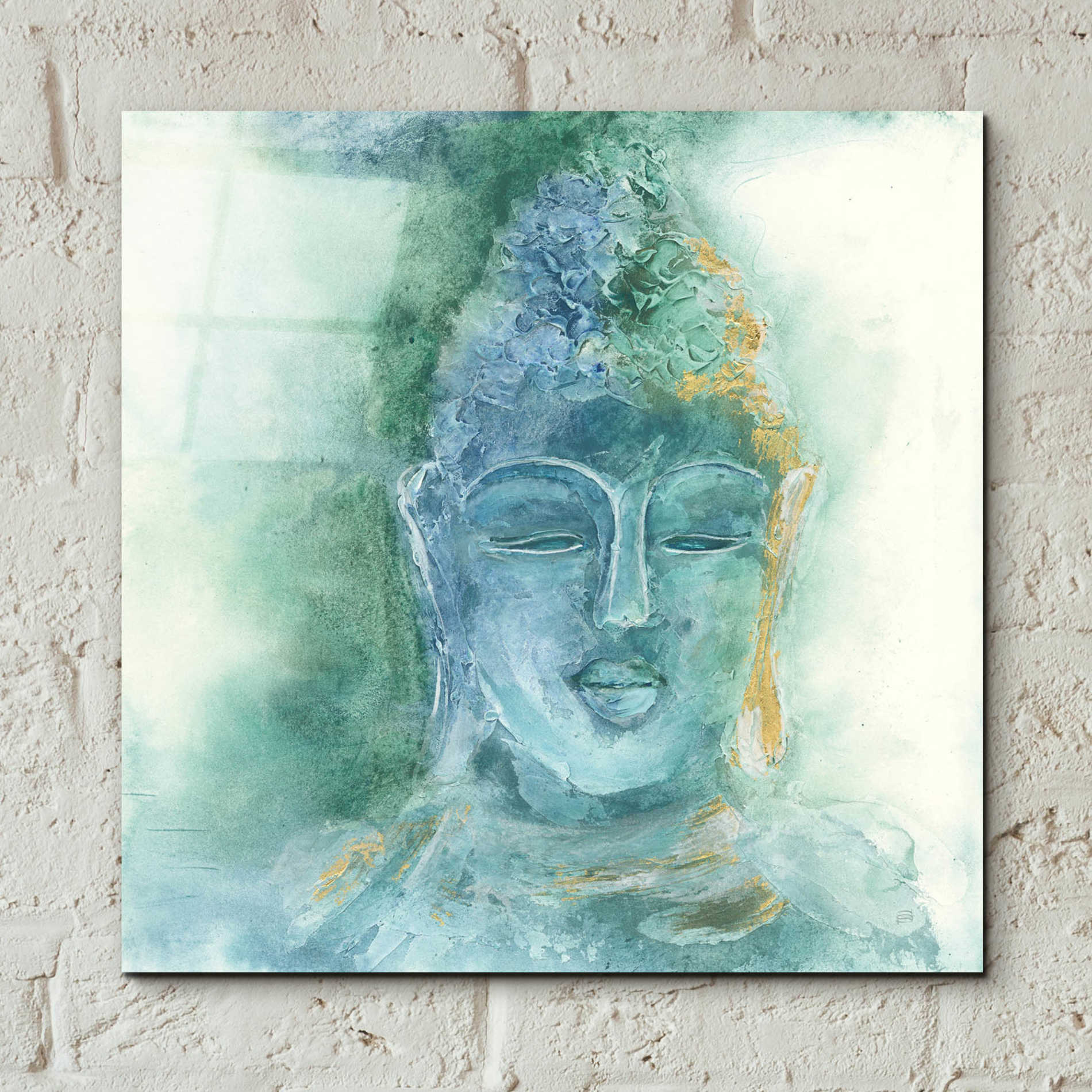 Epic Art  'Gilded Buddha II' by Chris Paschke,12x12