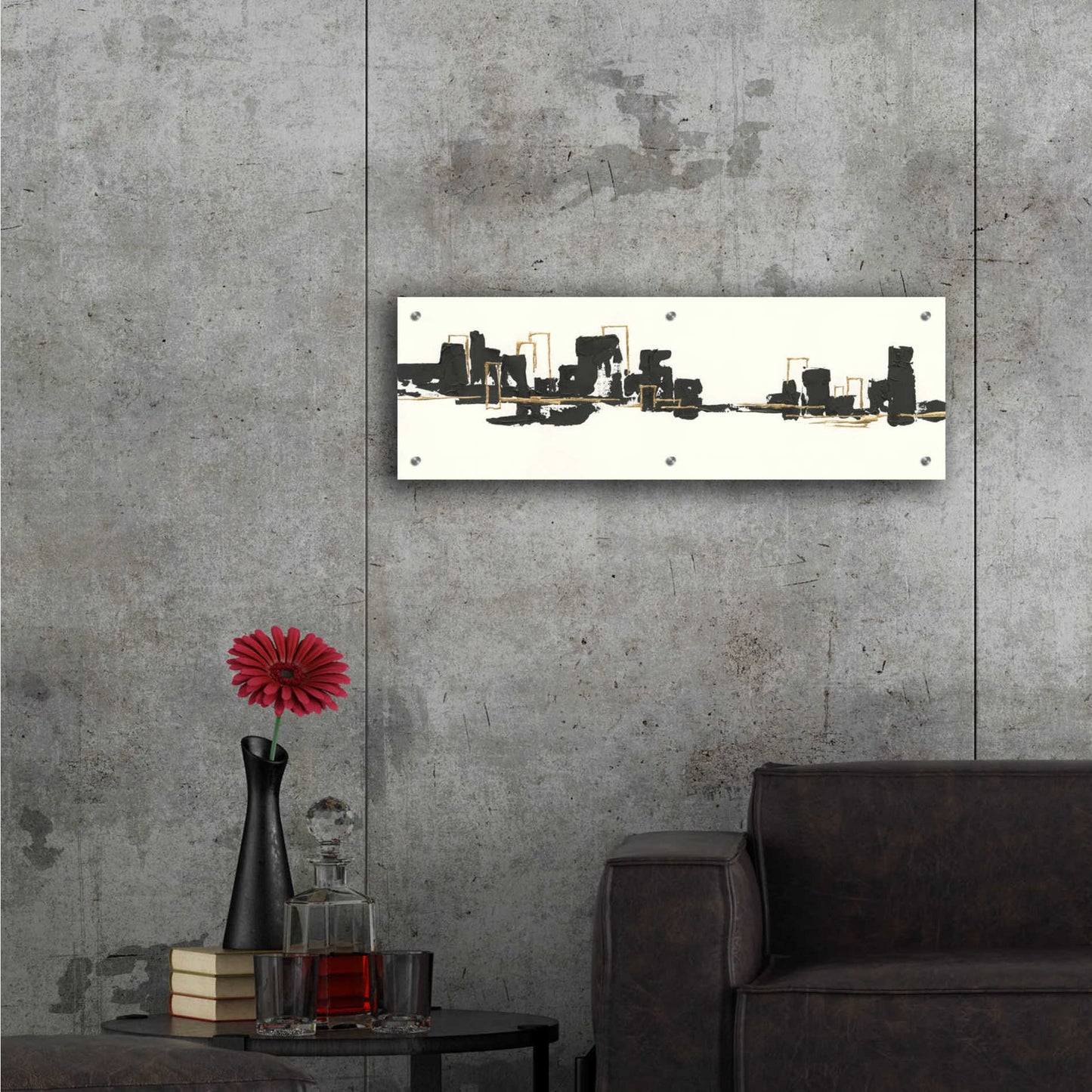 Epic Art  'Gilded City II' by Chris Paschke,36x12