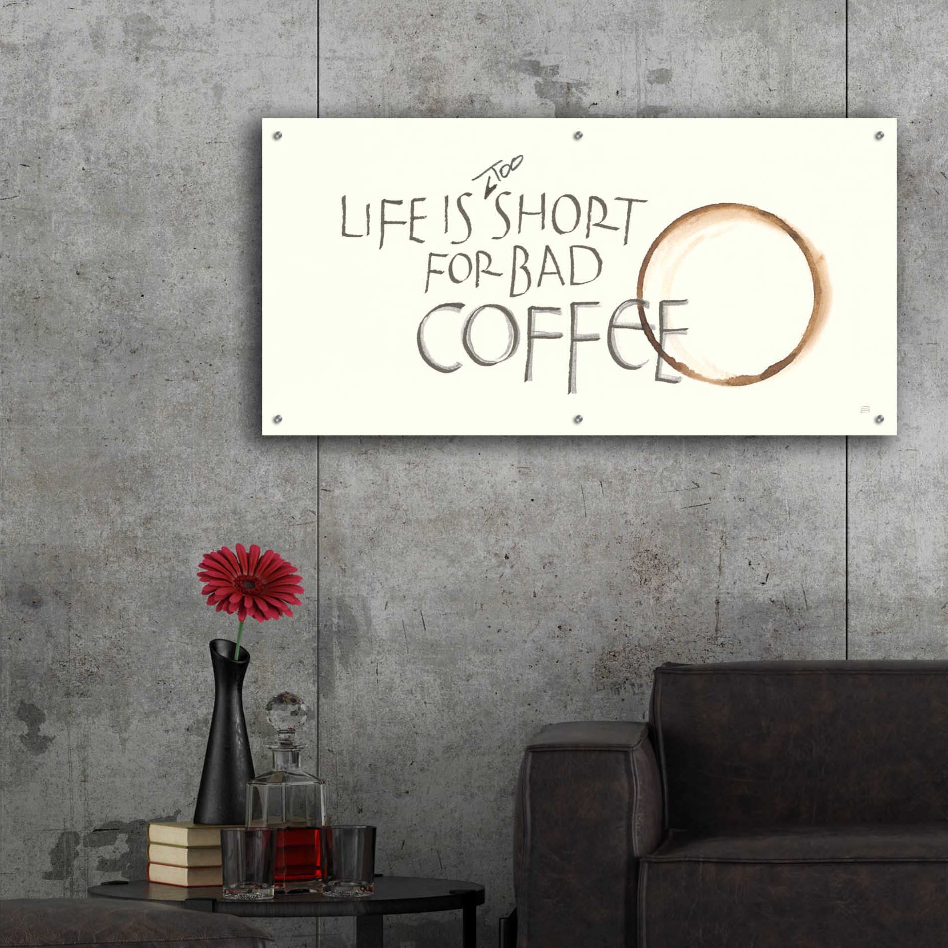 Epic Art  'Coffee Sayings I' by Chris Paschke,48x24