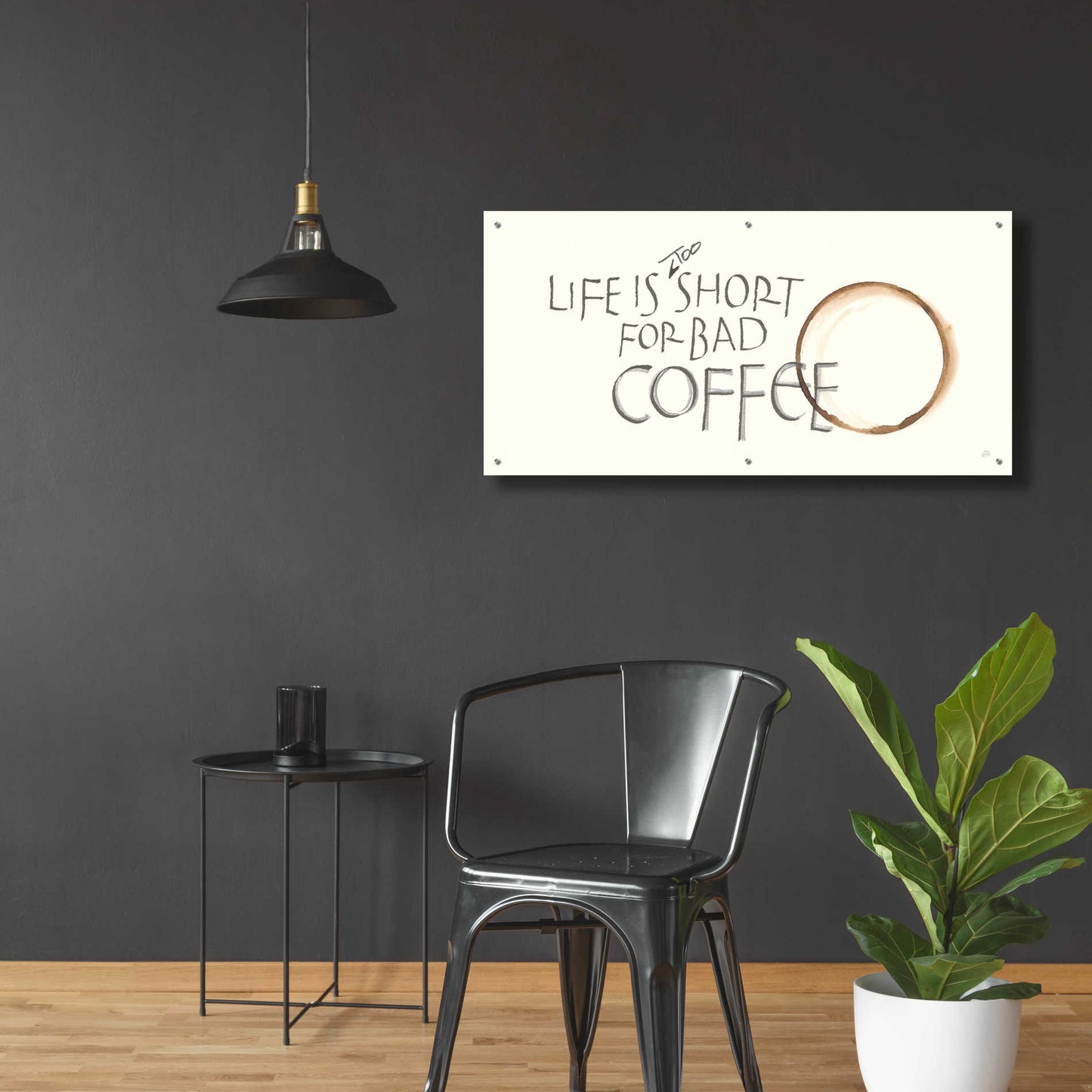 Epic Art  'Coffee Sayings I' by Chris Paschke,48x24