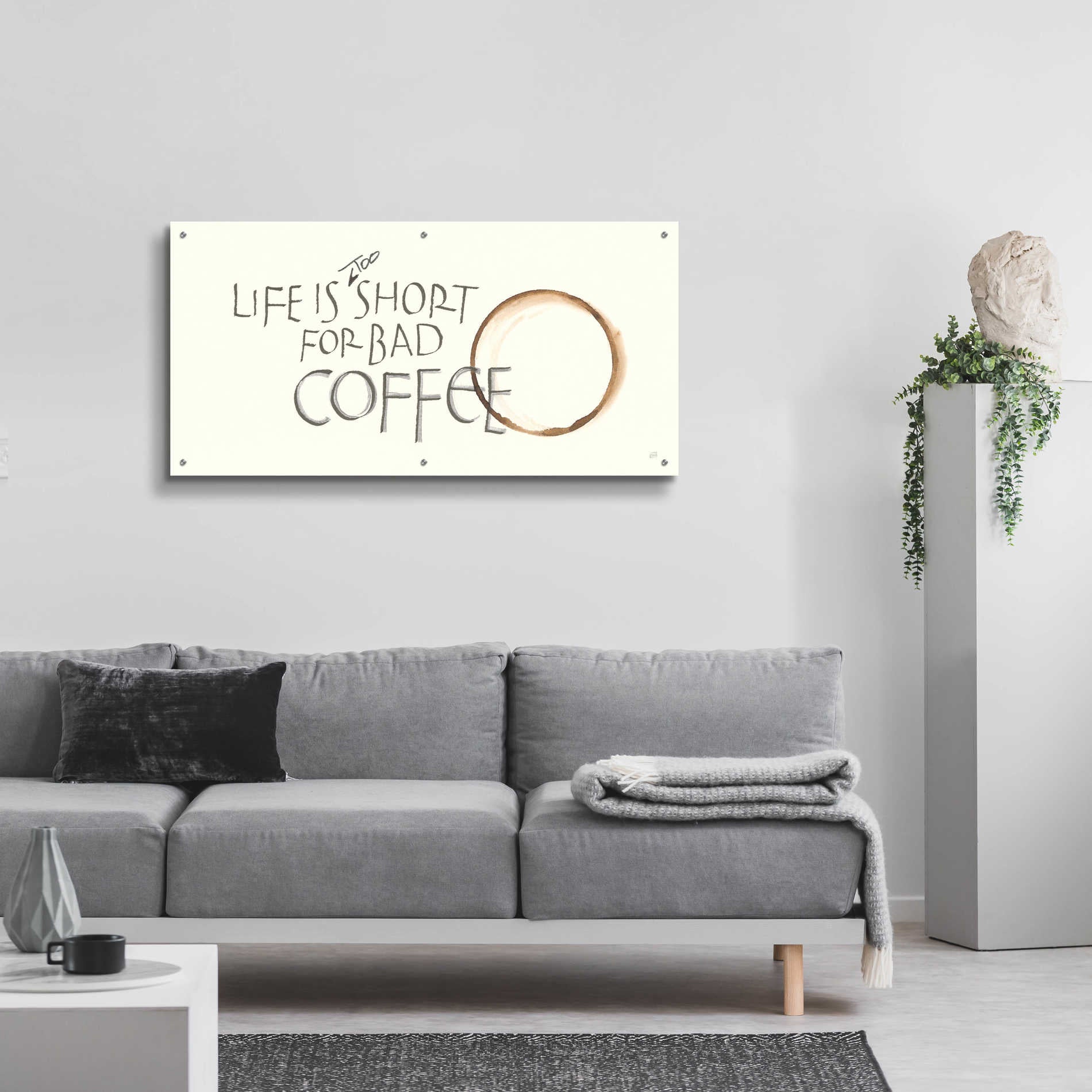 Epic Art  'Coffee Sayings I' by Chris Paschke,48x24