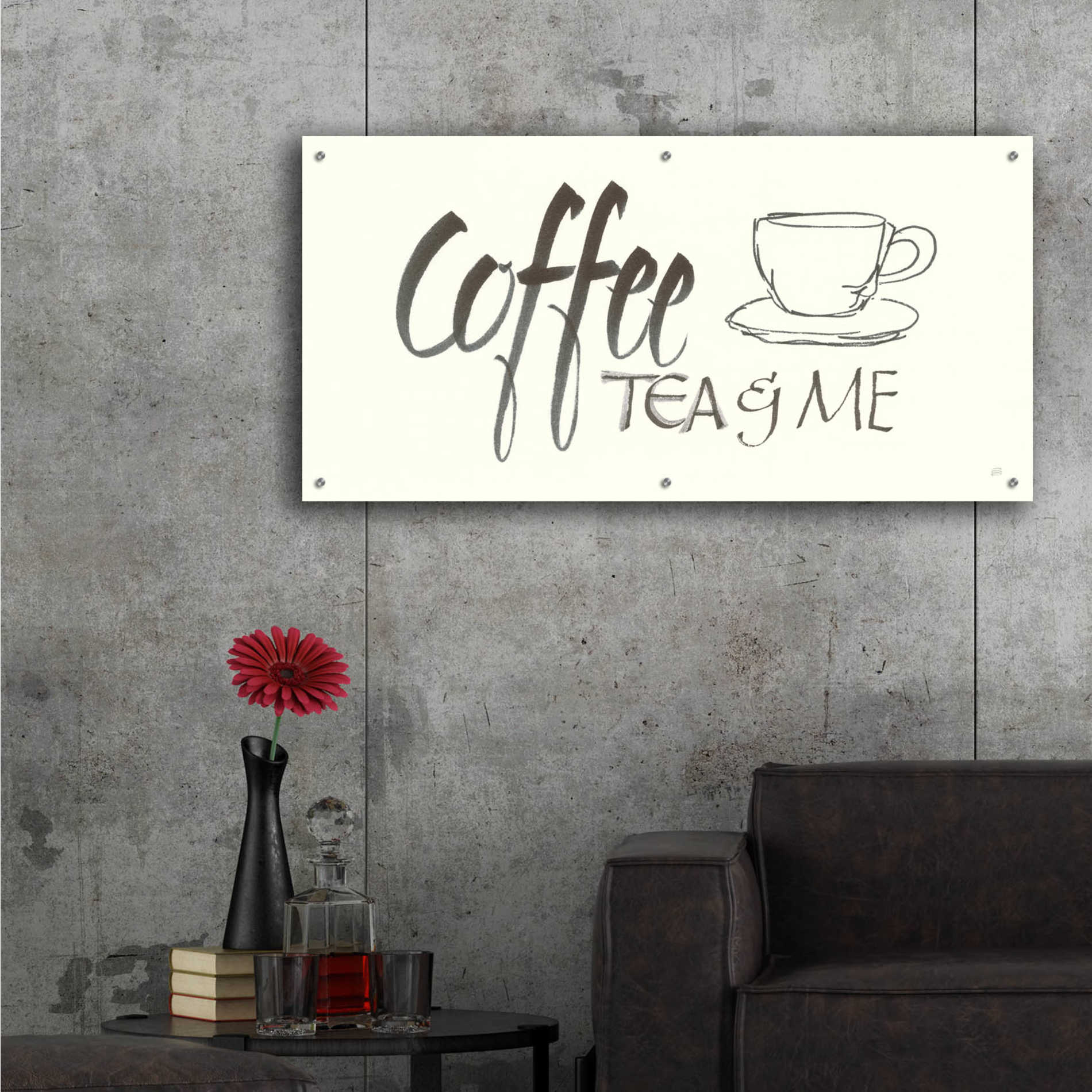 Epic Art  'Coffee Sayings II' by Chris Paschke,48x24