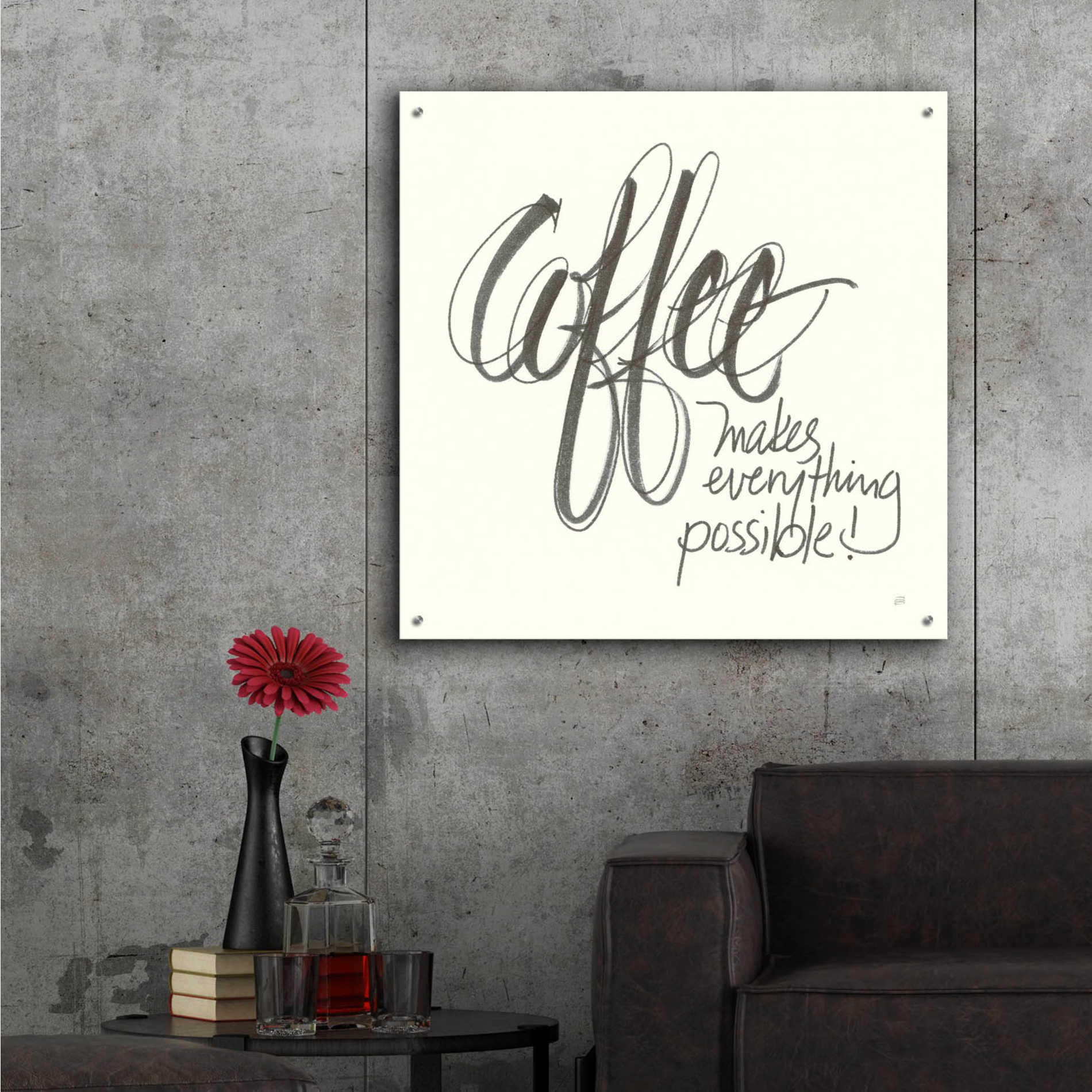 Epic Art  'Coffee Sayings IV' by Chris Paschke,36x36