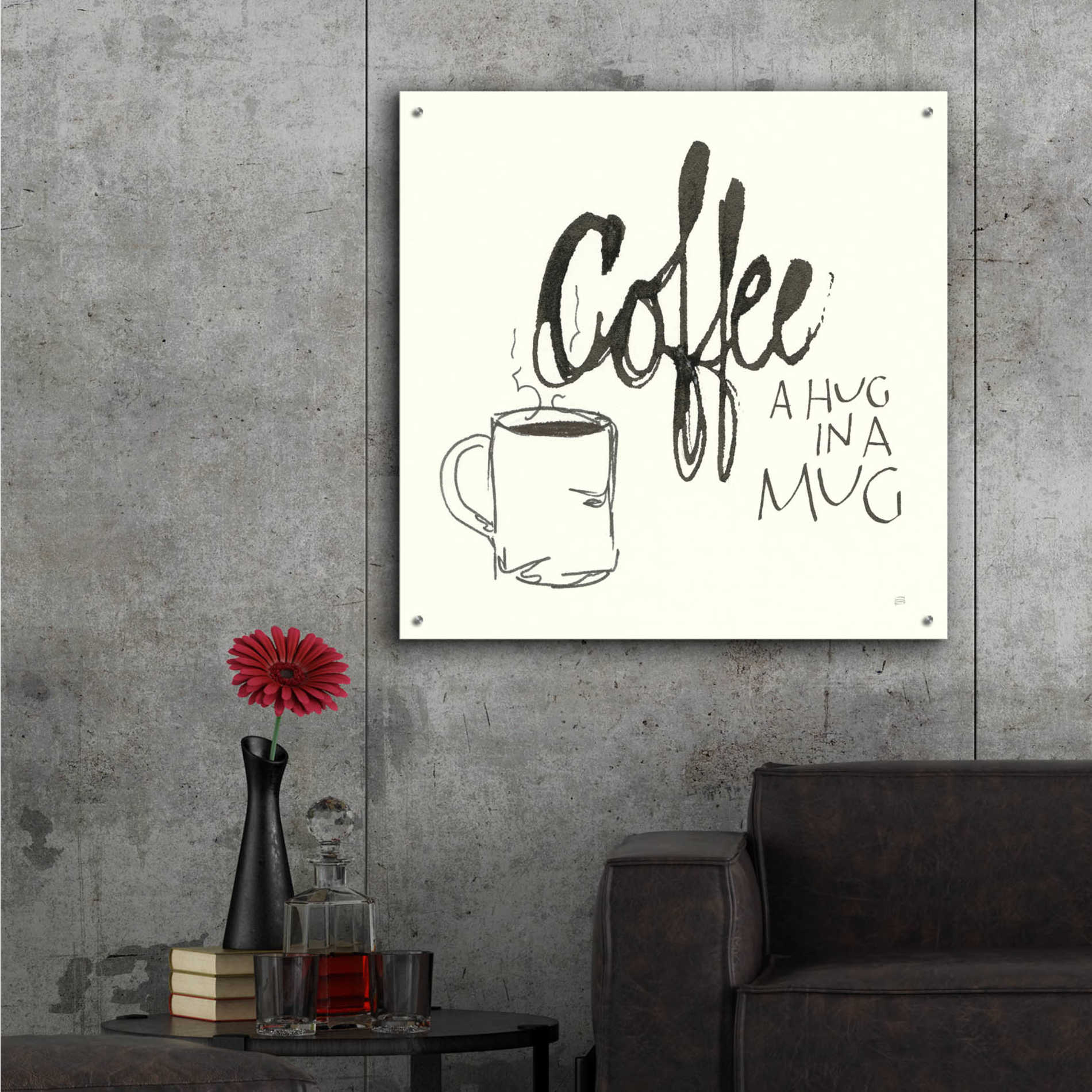 Epic Art  'Coffee Sayings V' by Chris Paschke,36x36