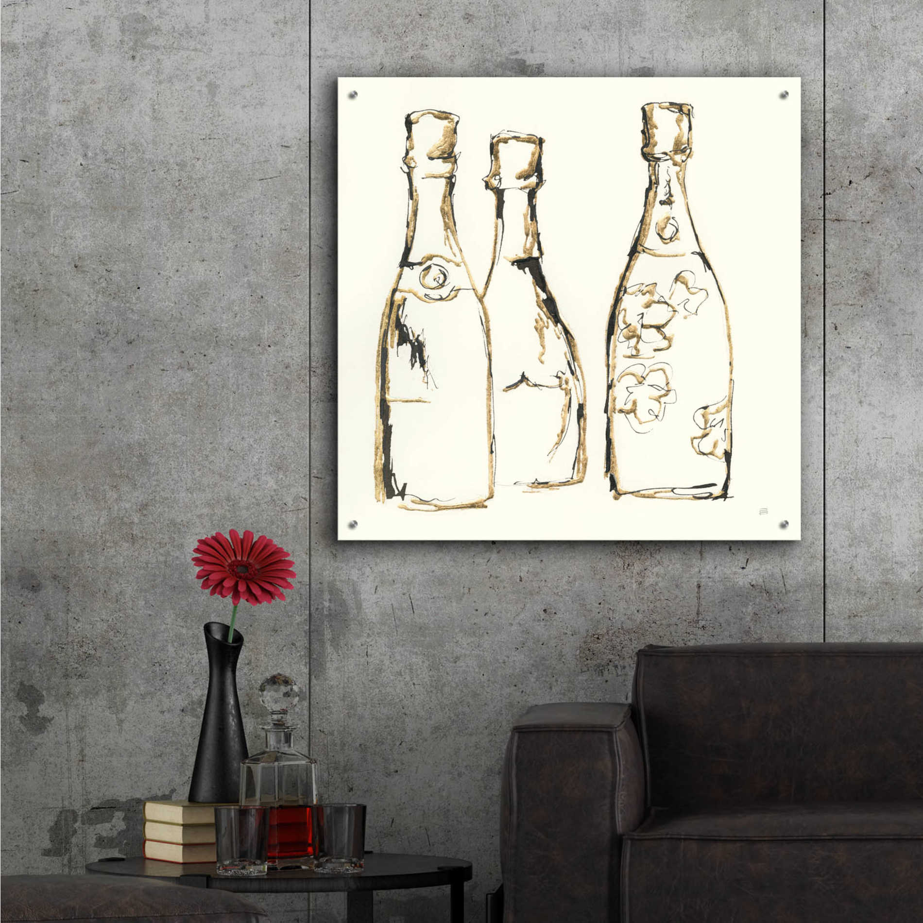 Epic Art  'Champagne Is Grand IV' by Chris Paschke,36x36