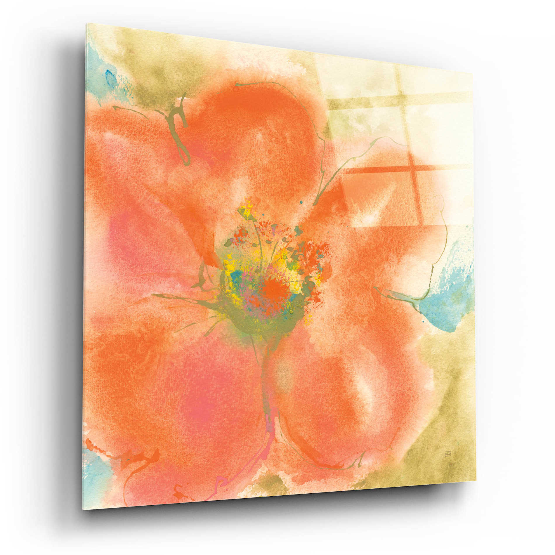 Epic Art  'Coral Poppy II' by Chris Paschke,12x12