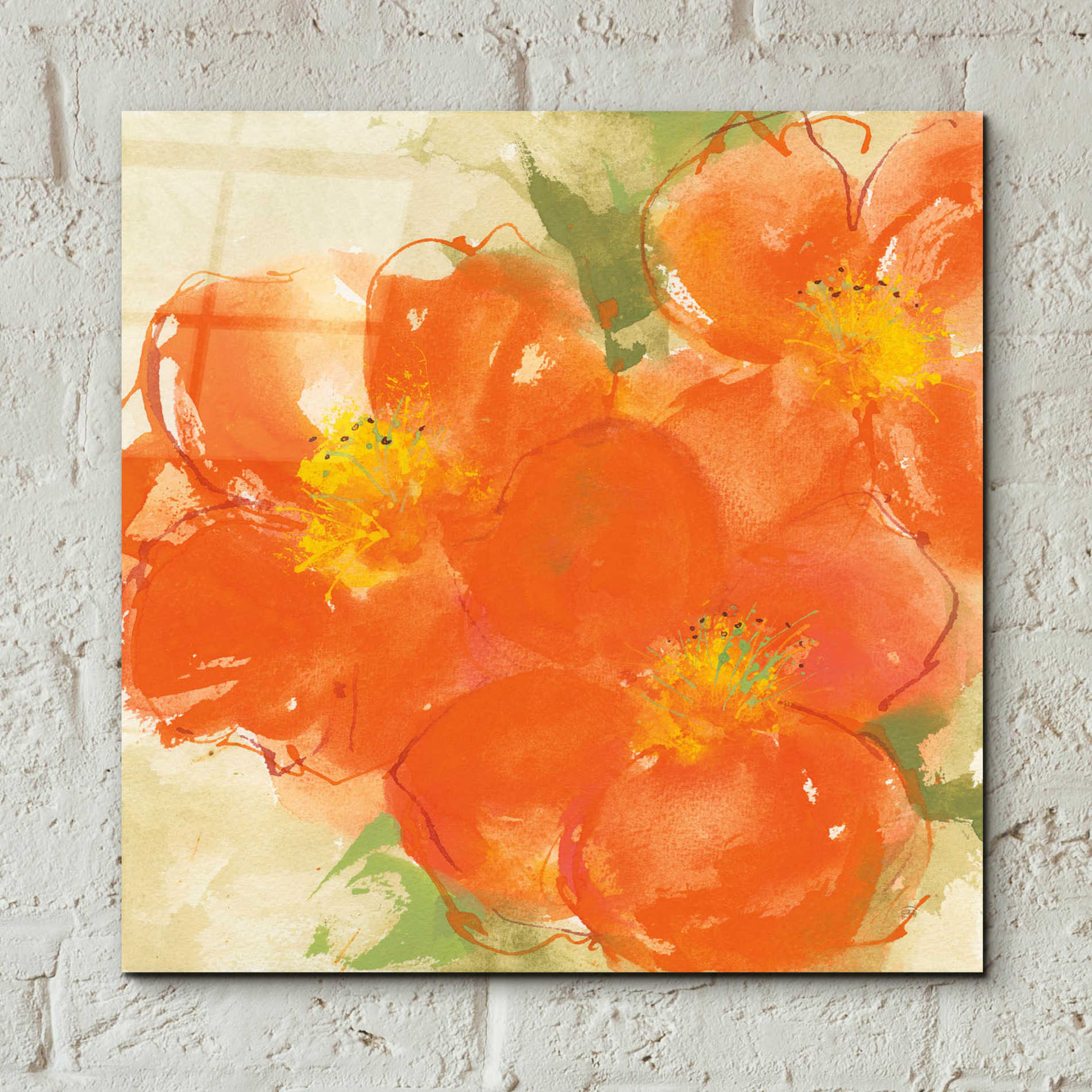 Epic Art  'Tangerine Poppies II' by Chris Paschke,12x12