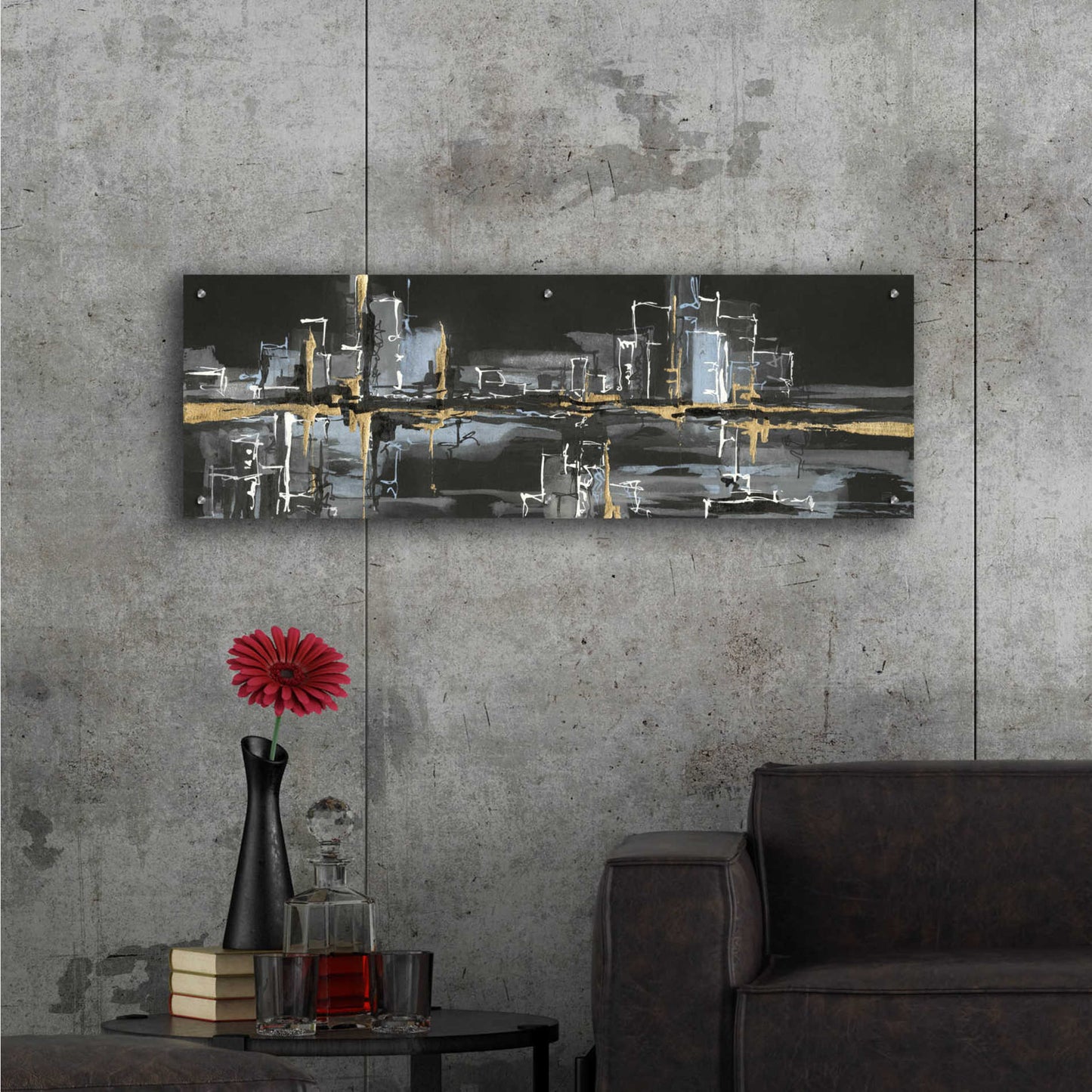 Epic Art  'Urban Gold II' by Chris Paschke,48x16