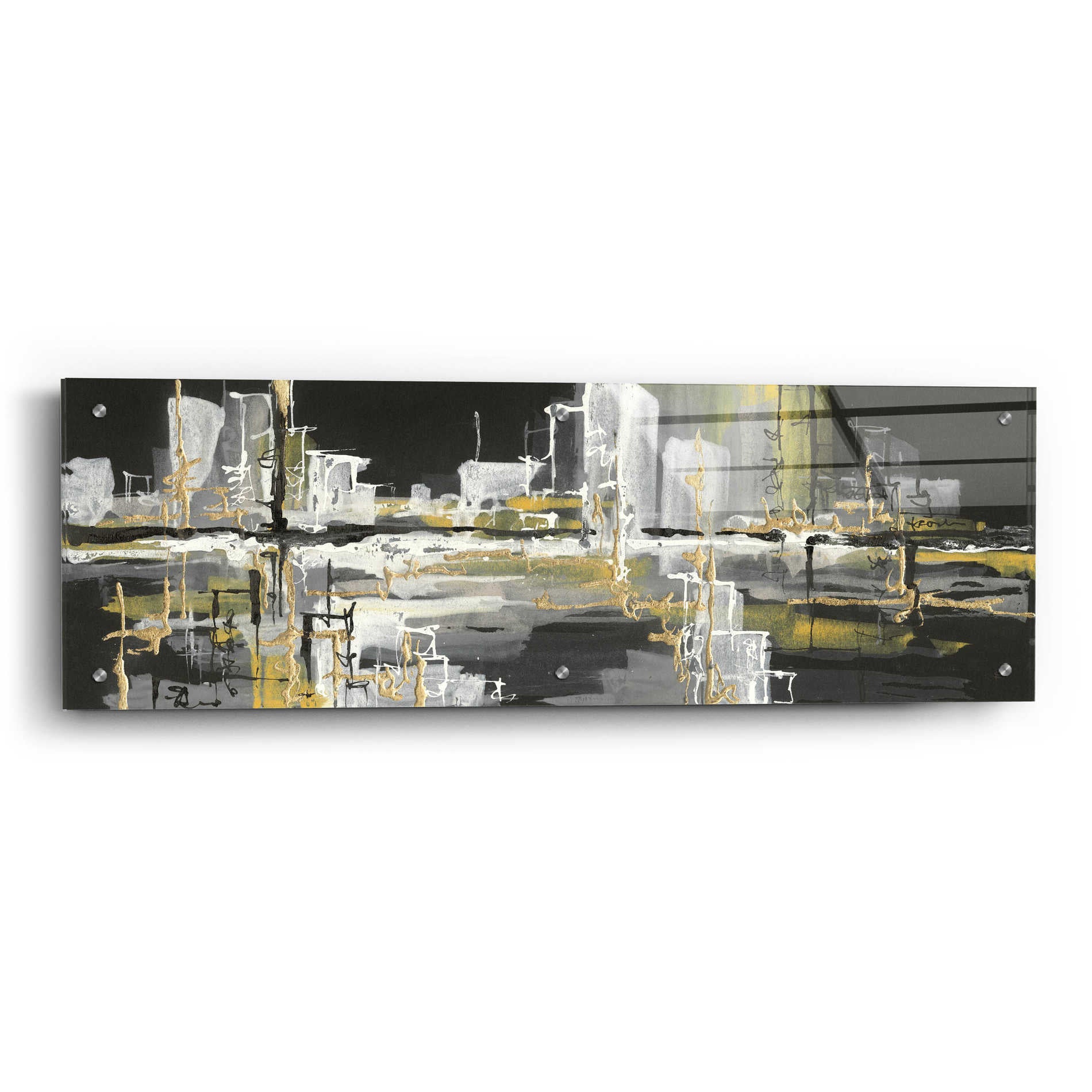 Epic Art  'Urban Gold III' by Chris Paschke,36x12