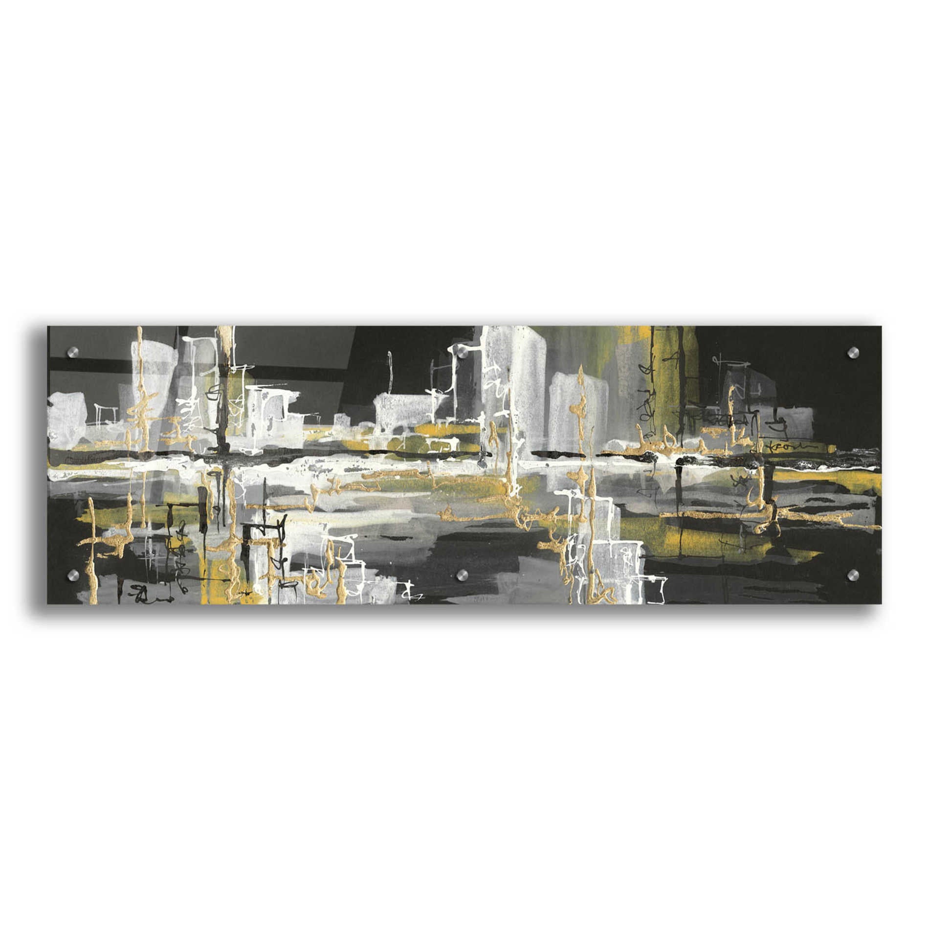 Epic Art  'Urban Gold III' by Chris Paschke,36x12