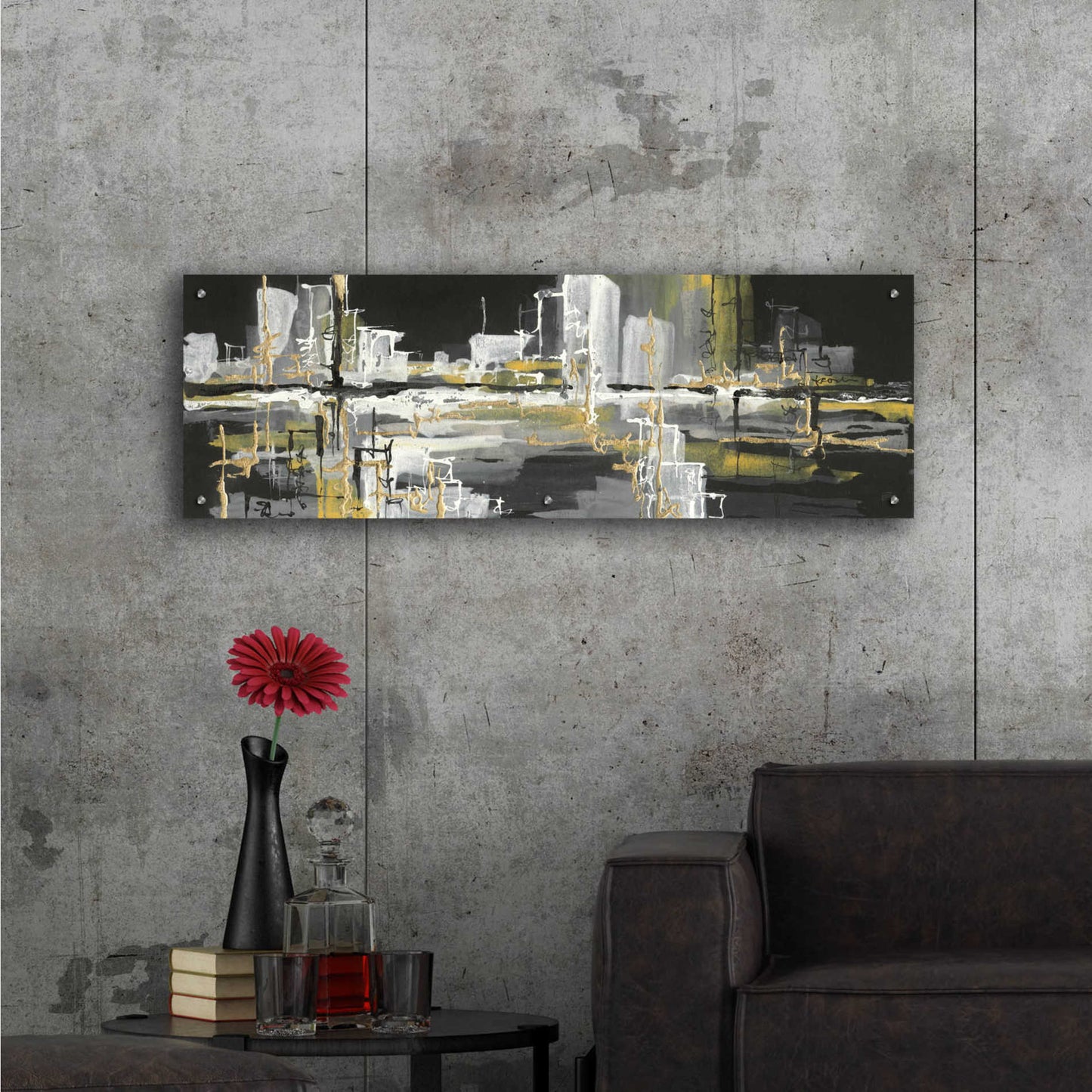 Epic Art  'Urban Gold III' by Chris Paschke,48x16