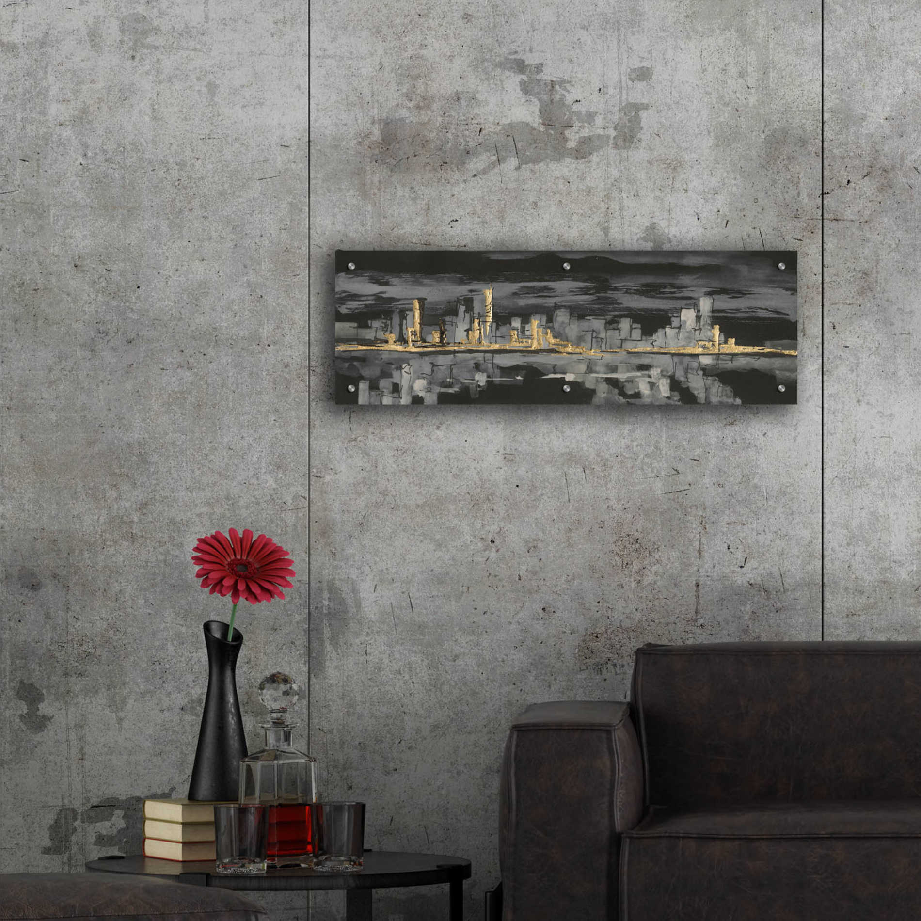 Epic Art  'Urban Gold IV' by Chris Paschke,36x12