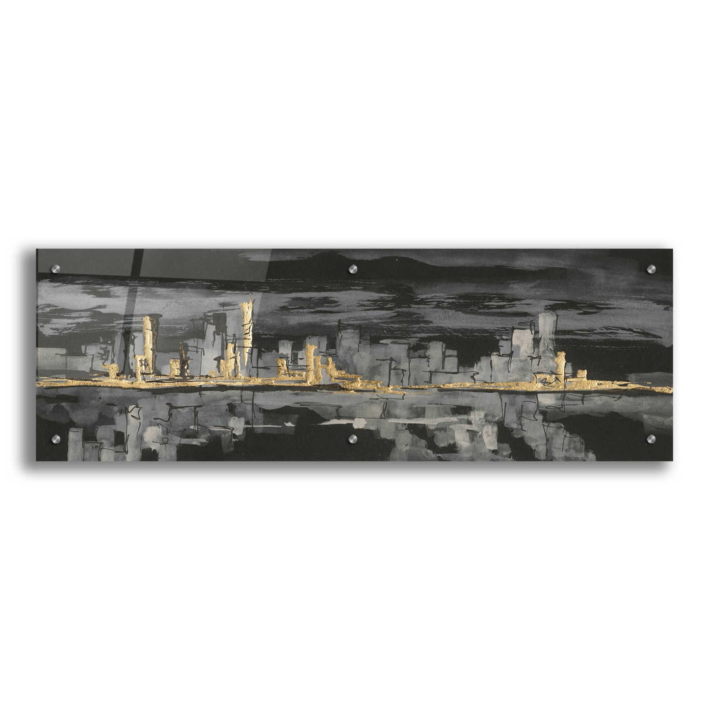 Epic Art  'Urban Gold IV' by Chris Paschke,36x12