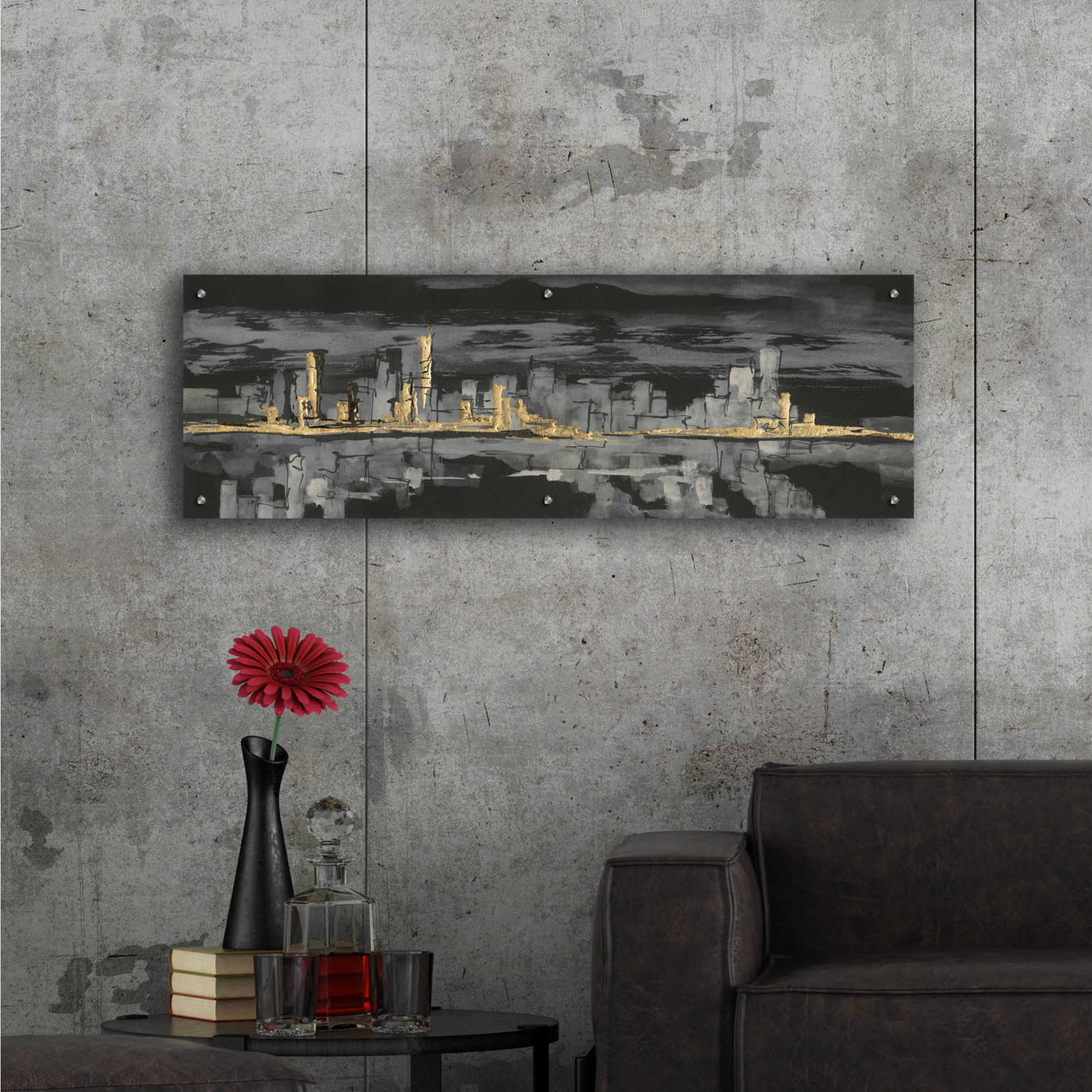 Epic Art  'Urban Gold IV' by Chris Paschke,48x16