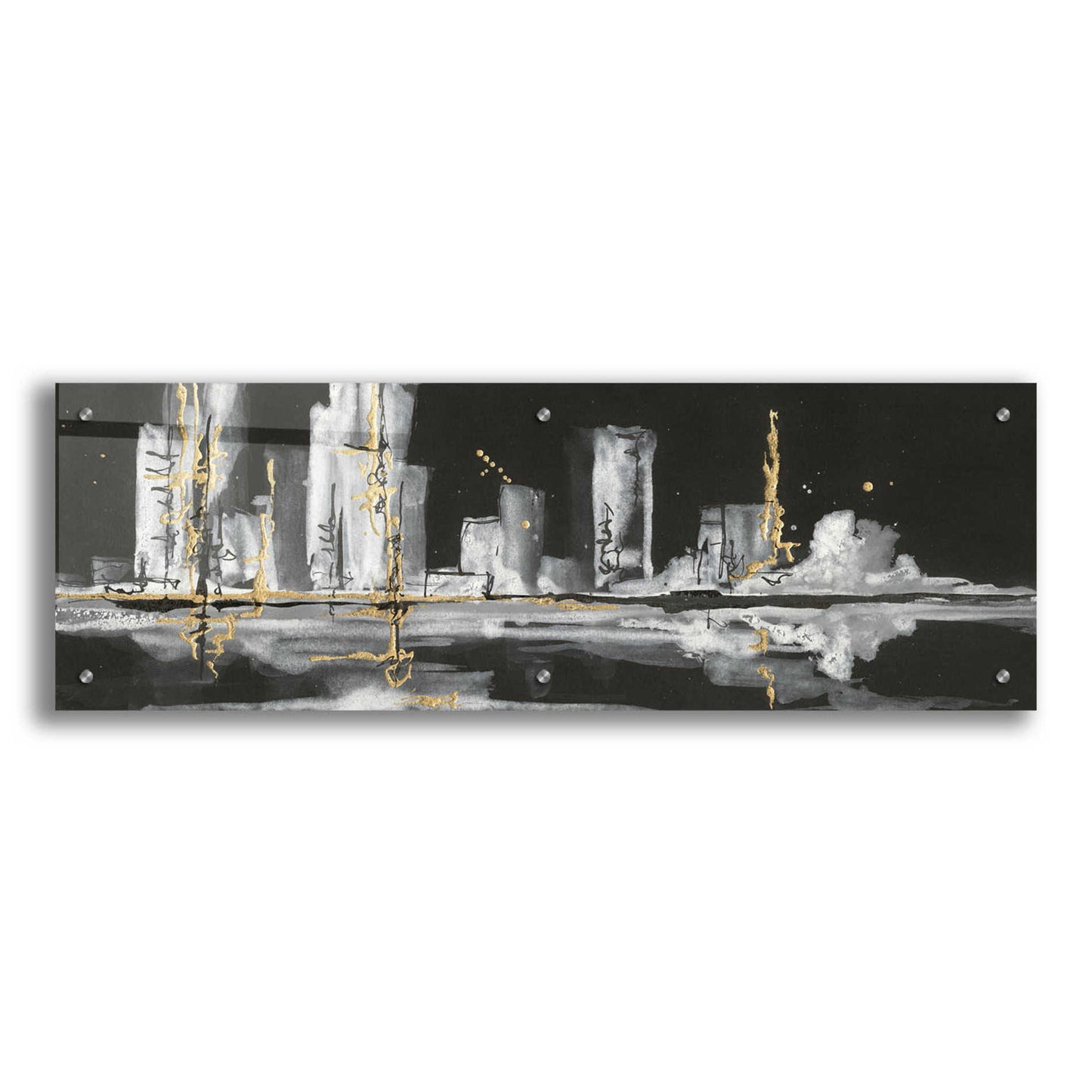 Epic Art  'Urban Gold V' by Chris Paschke,36x12