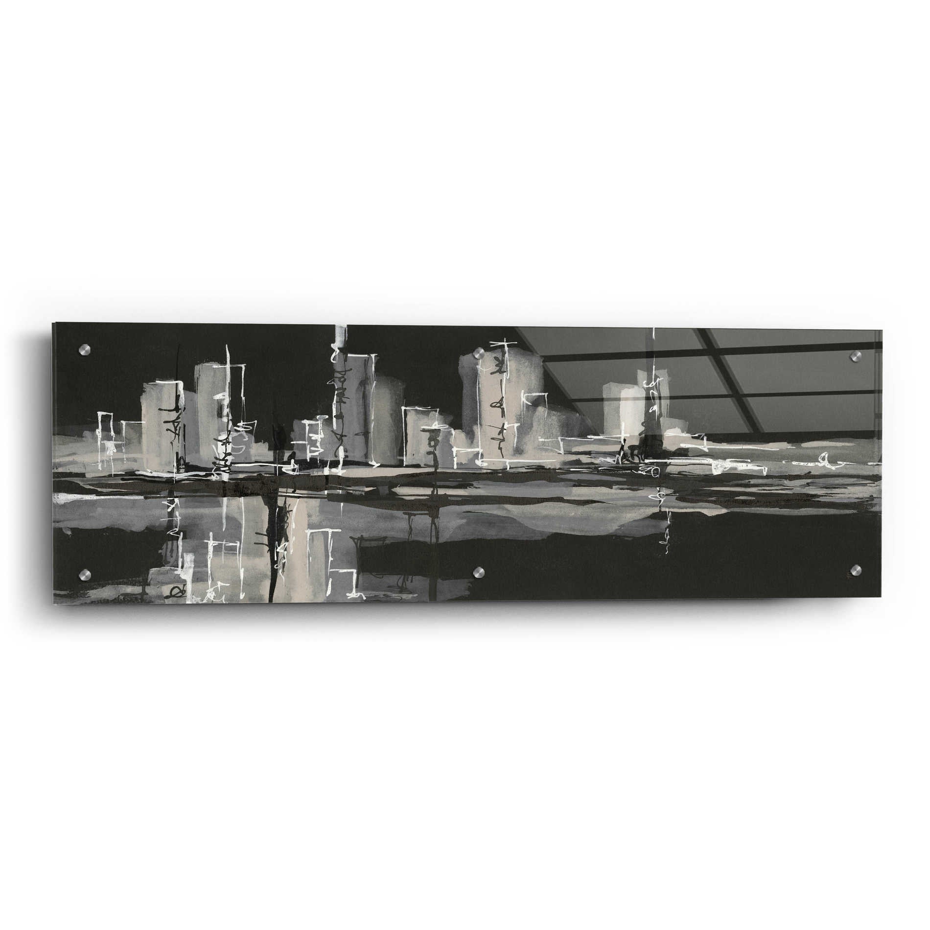 Epic Art  'Urban Gray' by Chris Paschke,36x12