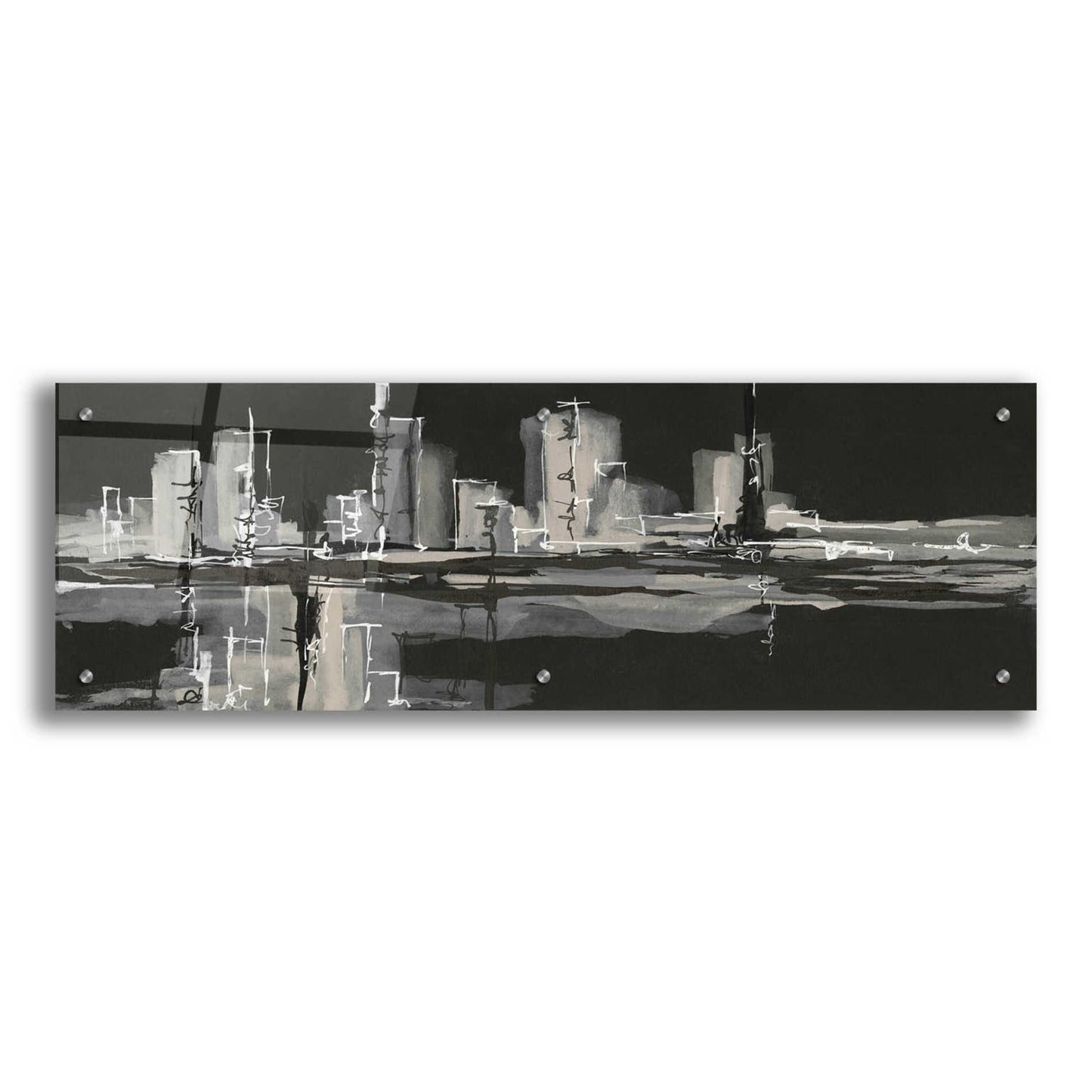 Epic Art  'Urban Gray' by Chris Paschke,36x12