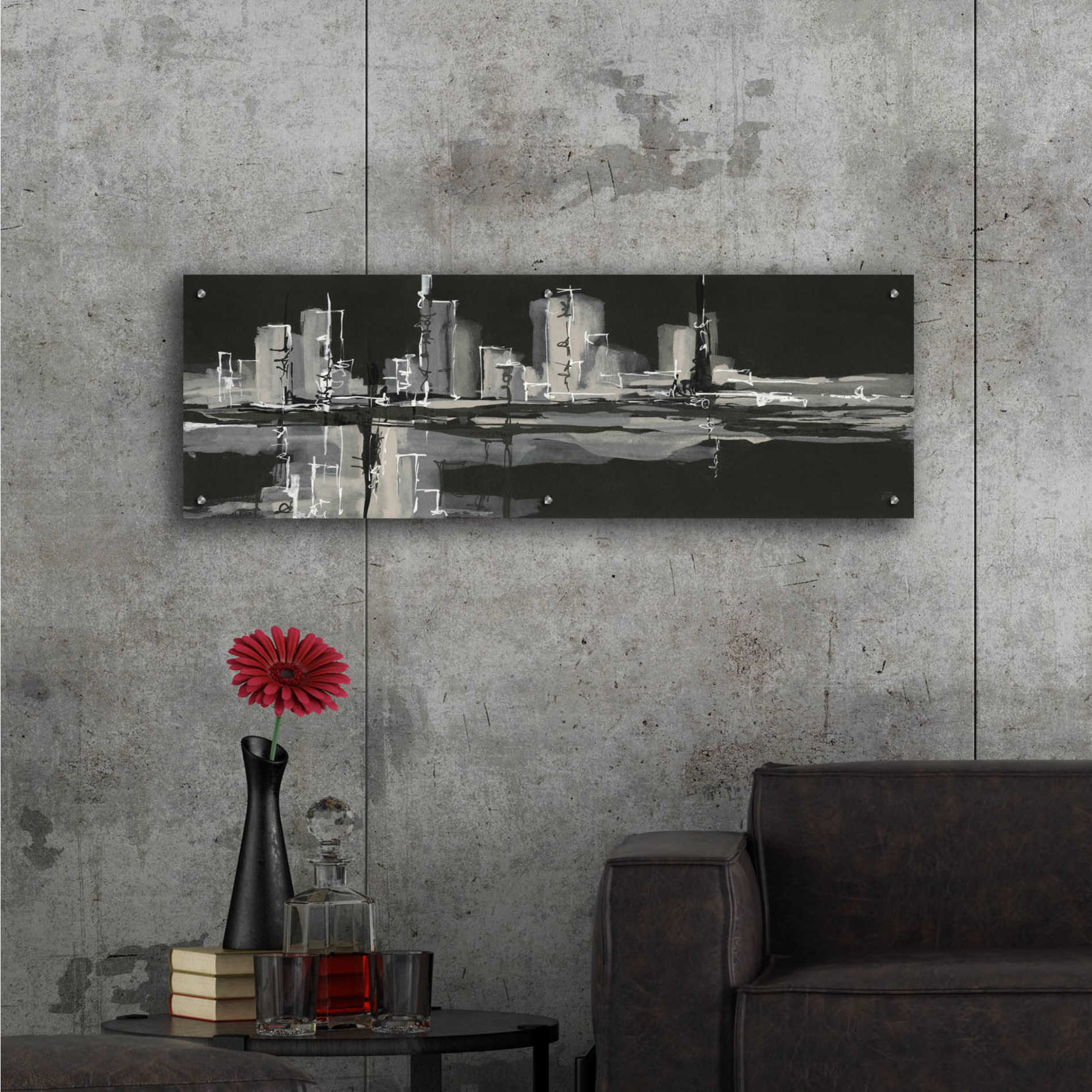 Epic Art  'Urban Gray' by Chris Paschke,48x16