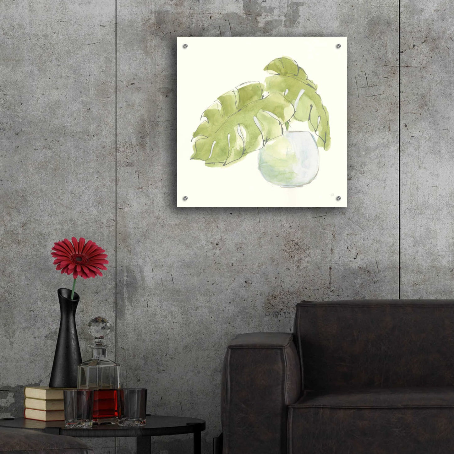 Epic Art  'Plant Big Leaf IV' by Chris Paschke,24x24