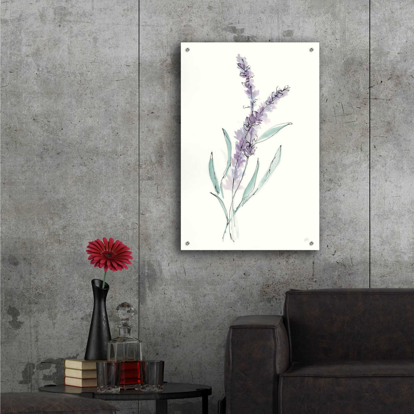 Epic Art 'Lavender IV' by Chris Paschke, Acrylic Glass Wall Art,24x36