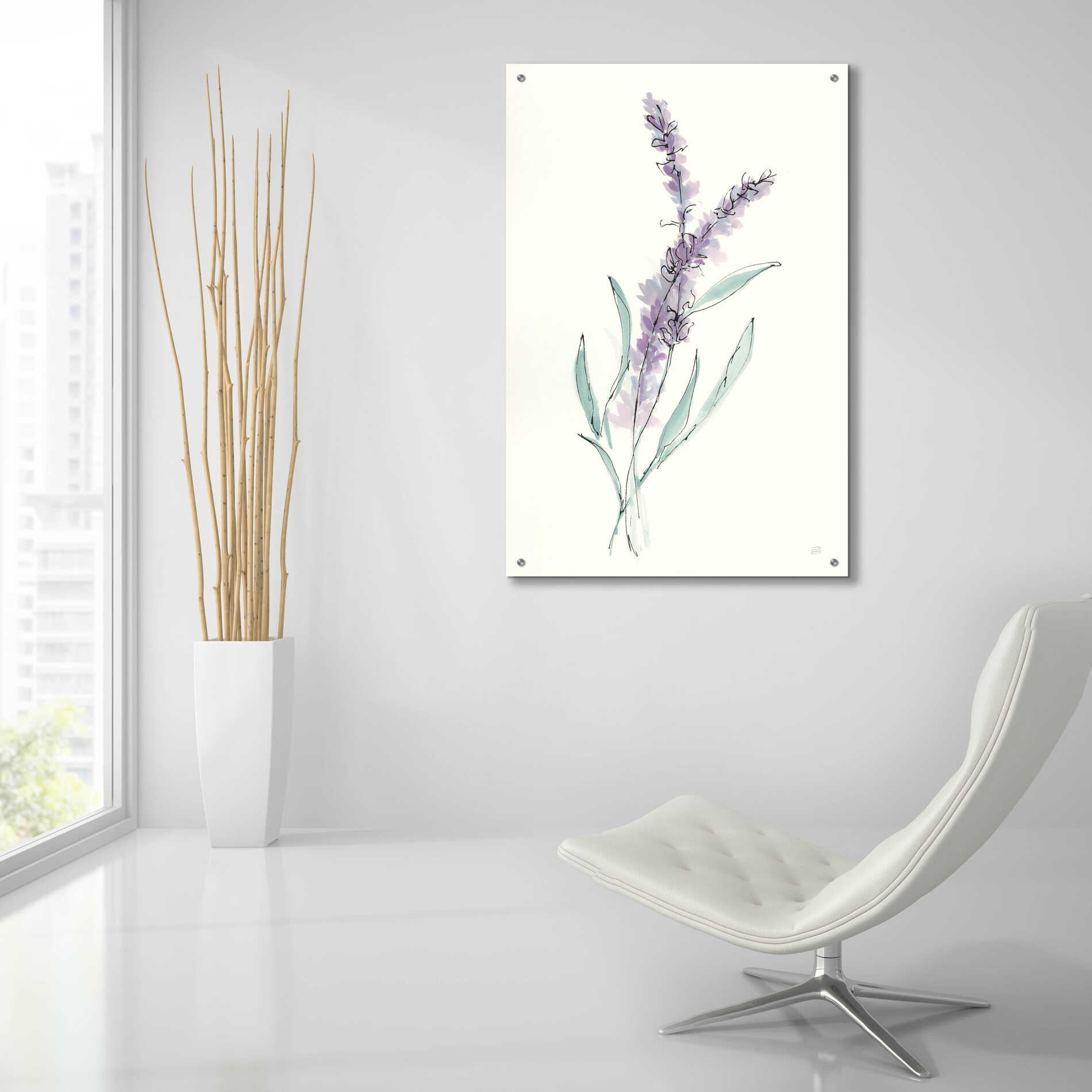 Epic Art 'Lavender IV' by Chris Paschke, Acrylic Glass Wall Art,24x36