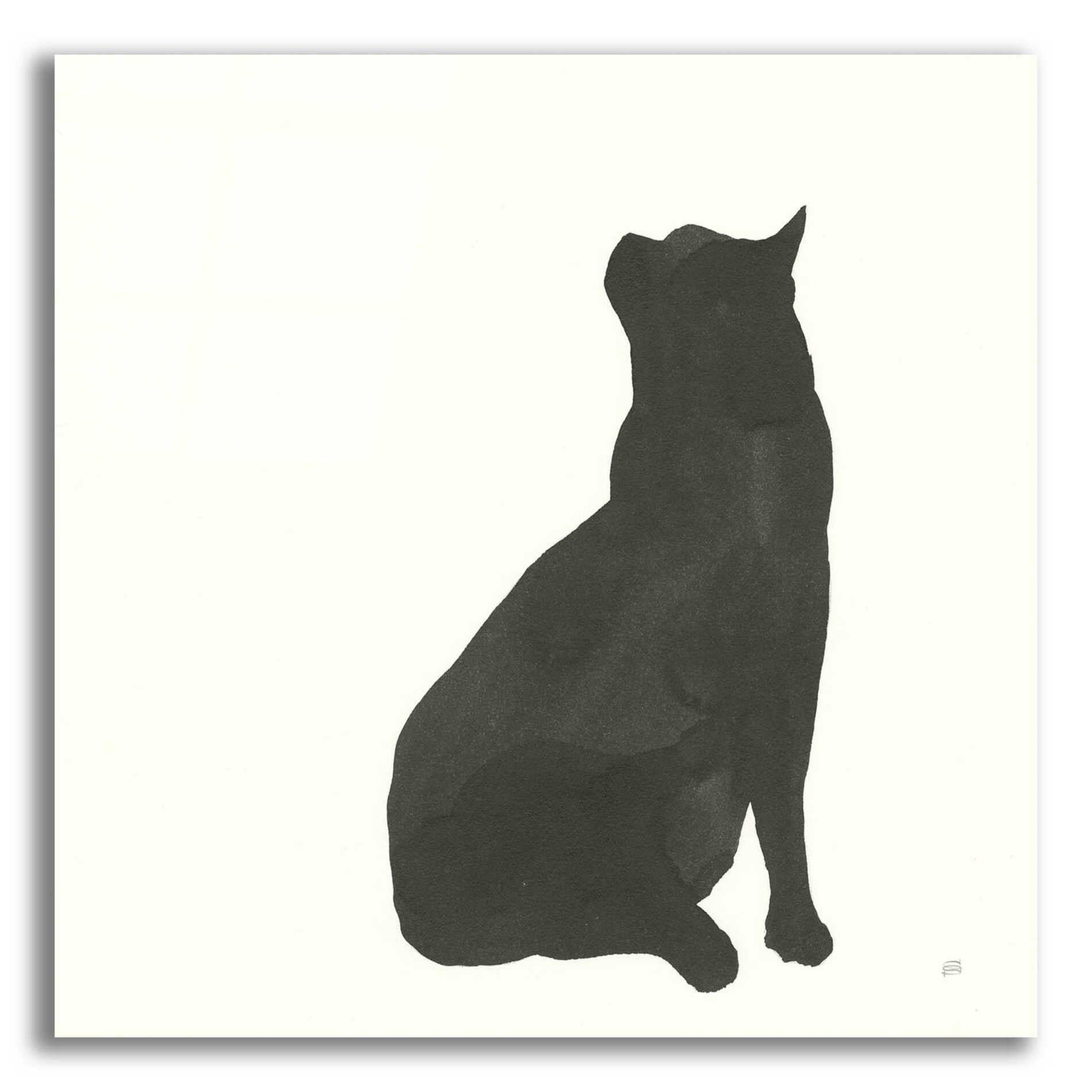 Epic Art 'Black Cat II' by Chris Paschke, Acrylic Glass Wall Art