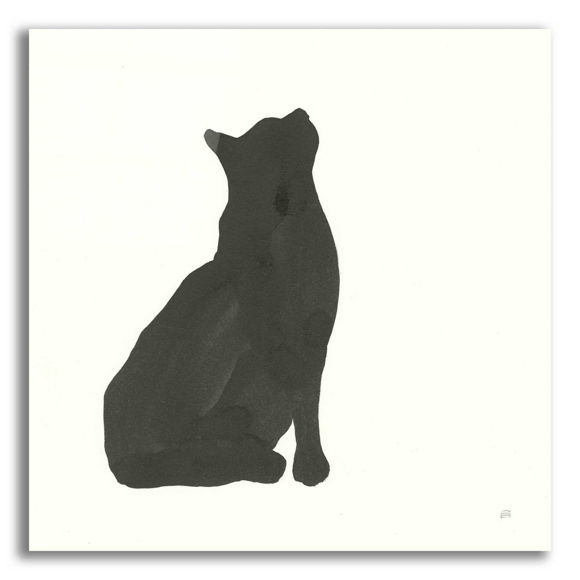 Epic Art 'Black Cat III' by Chris Paschke, Acrylic Glass Wall Art,12x12