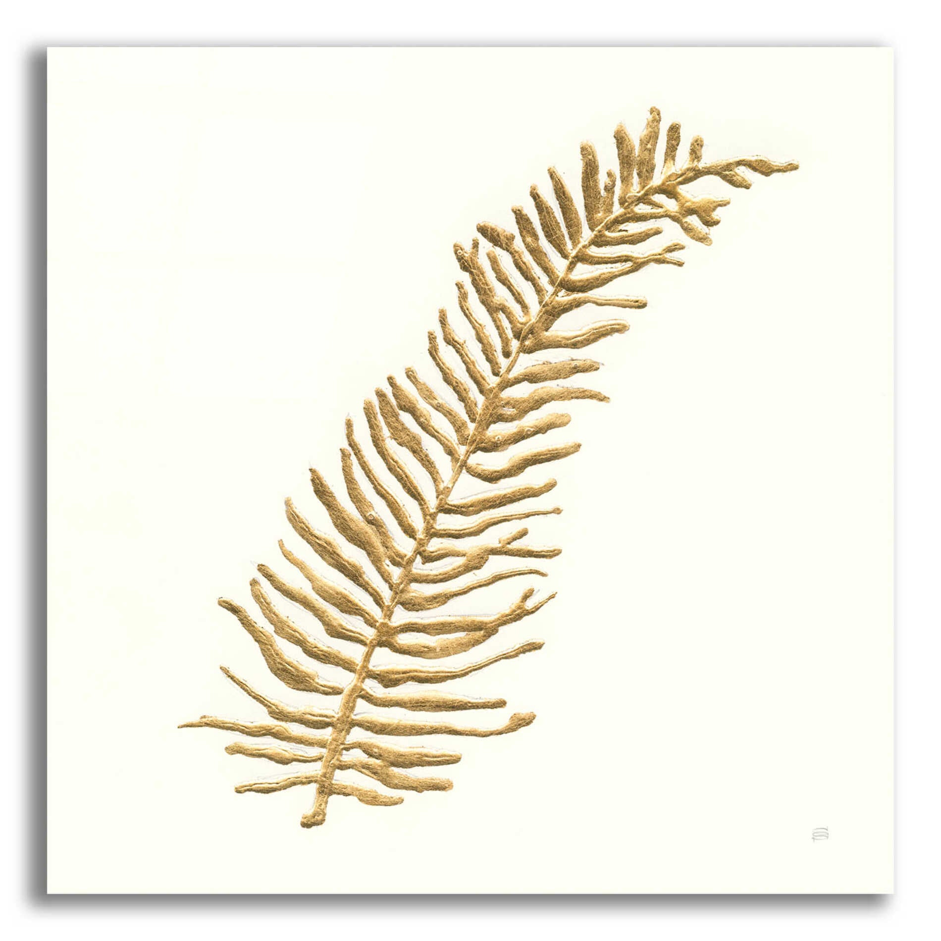 Epic Art 'Gilded Fern I' by Chris Paschke, Acrylic Glass Wall Art