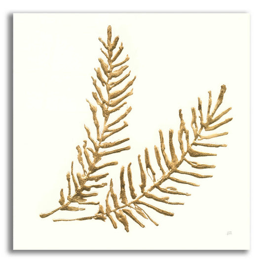 Epic Art 'Gilded Fern IV' by Chris Paschke, Acrylic Glass Wall Art