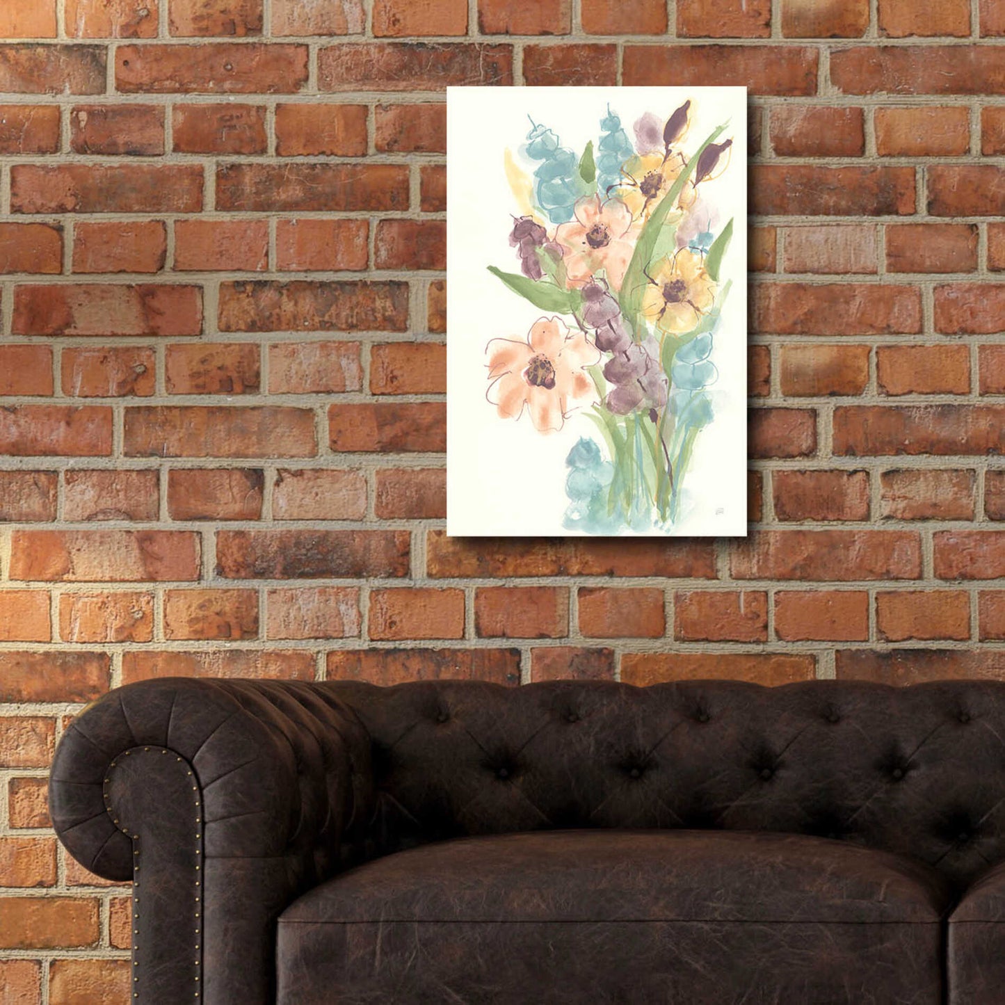 Epic Art 'Earthy Bouquet I' by Chris Paschke, Acrylic Glass Wall Art,16x24