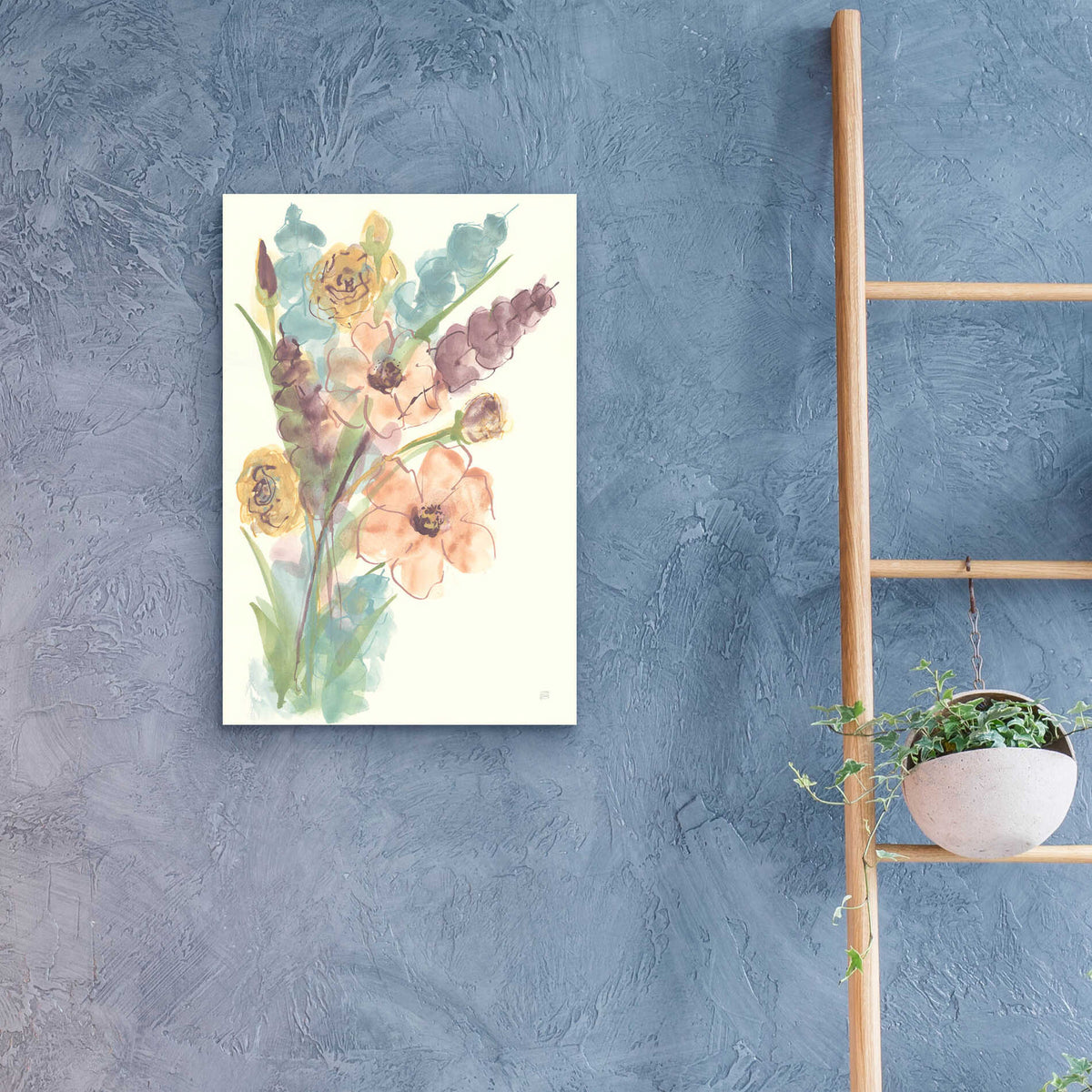 Epic Art 'Earthy Bouquet II' by Chris Paschke, Acrylic Glass Wall Art,16x24