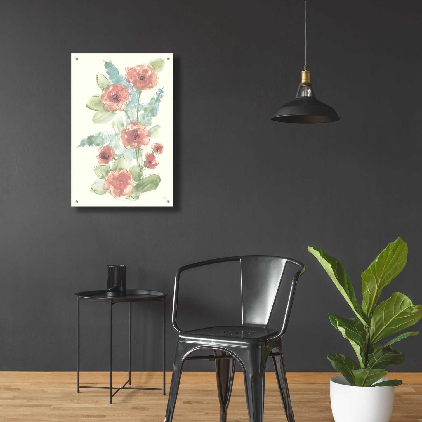 Epic Art 'Camellia Bouquet I' by Chris Paschke, Acrylic Glass Wall Art,24x36